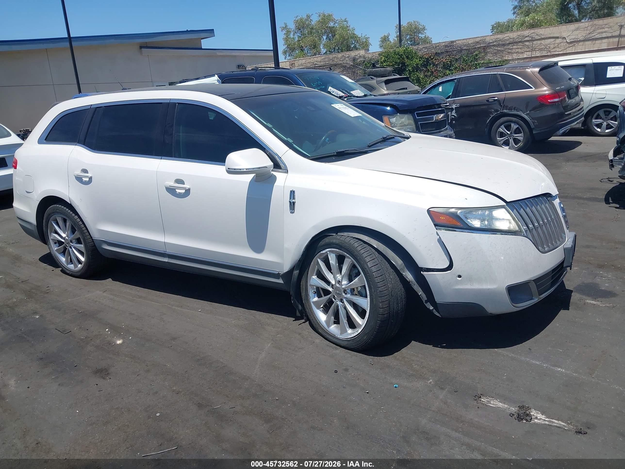 2012 Lincoln Mkt Ecoboost White vin: 2LMHJ5AT7CBL51352