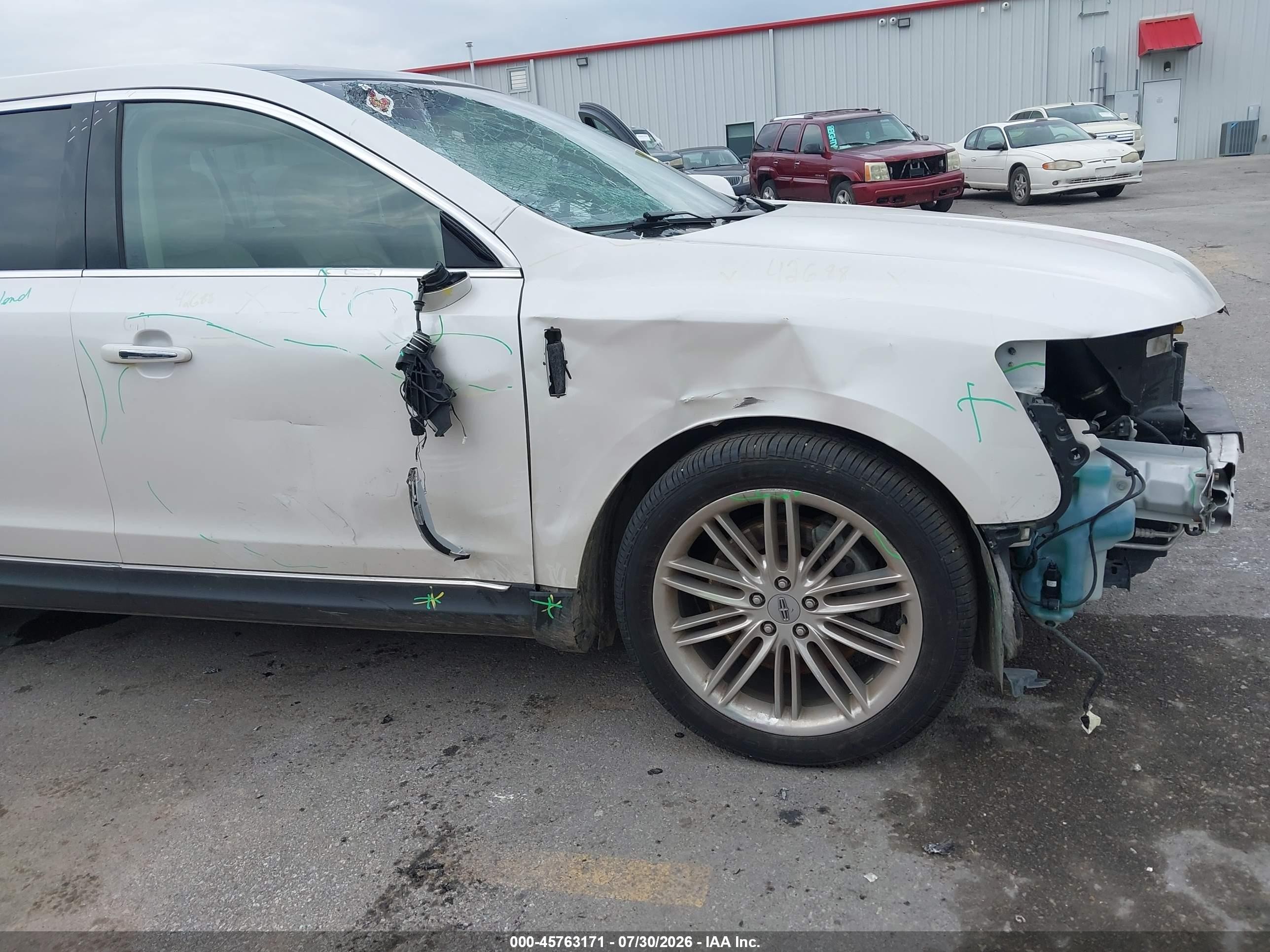 2015 Lincoln Mkt Ecoboost White vin: 2LMHJ5AT8FBL02052
