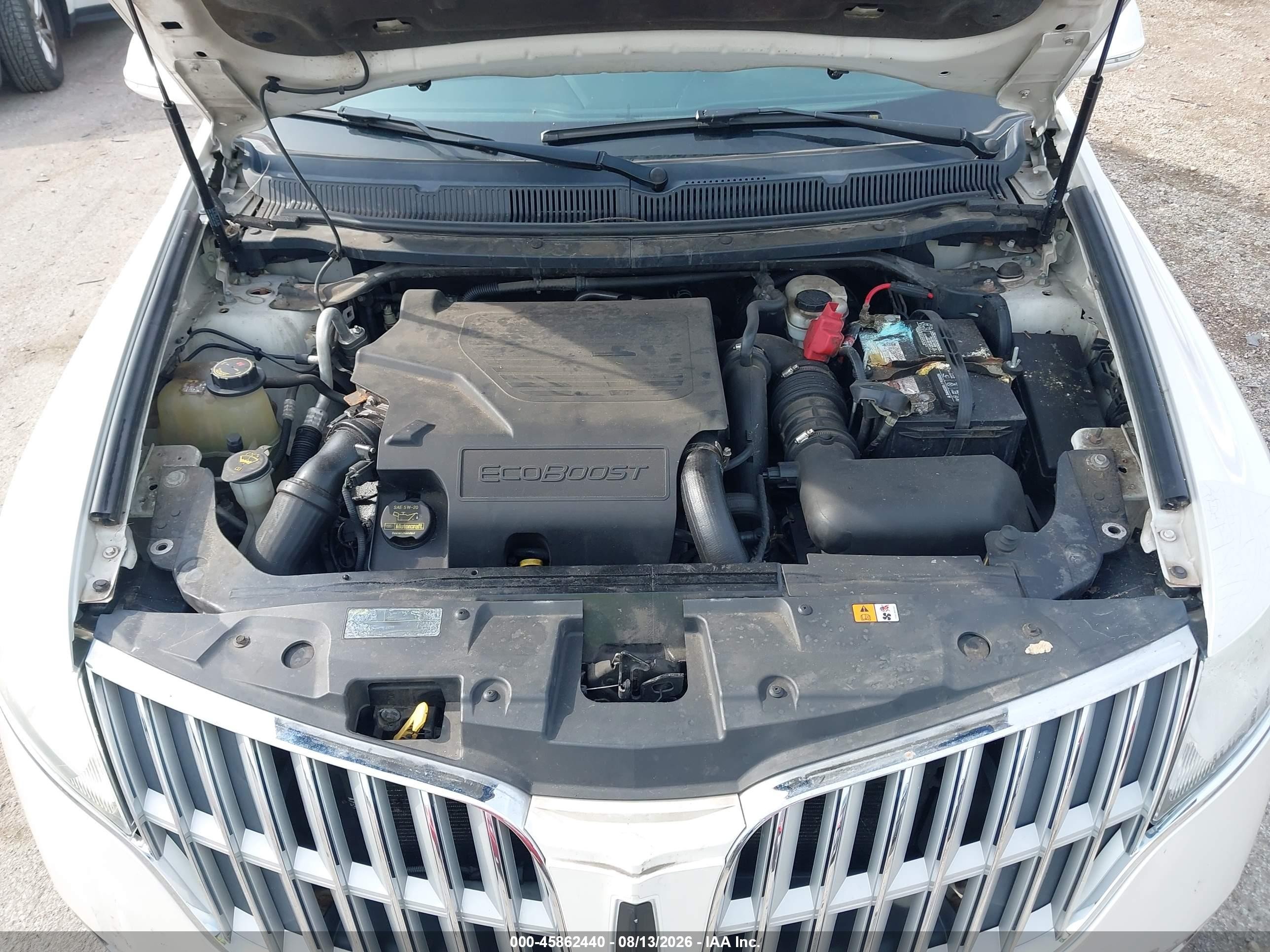 2010 Lincoln Mkt Ecoboost White vin: 2LMHJ5AT9ABJ24709