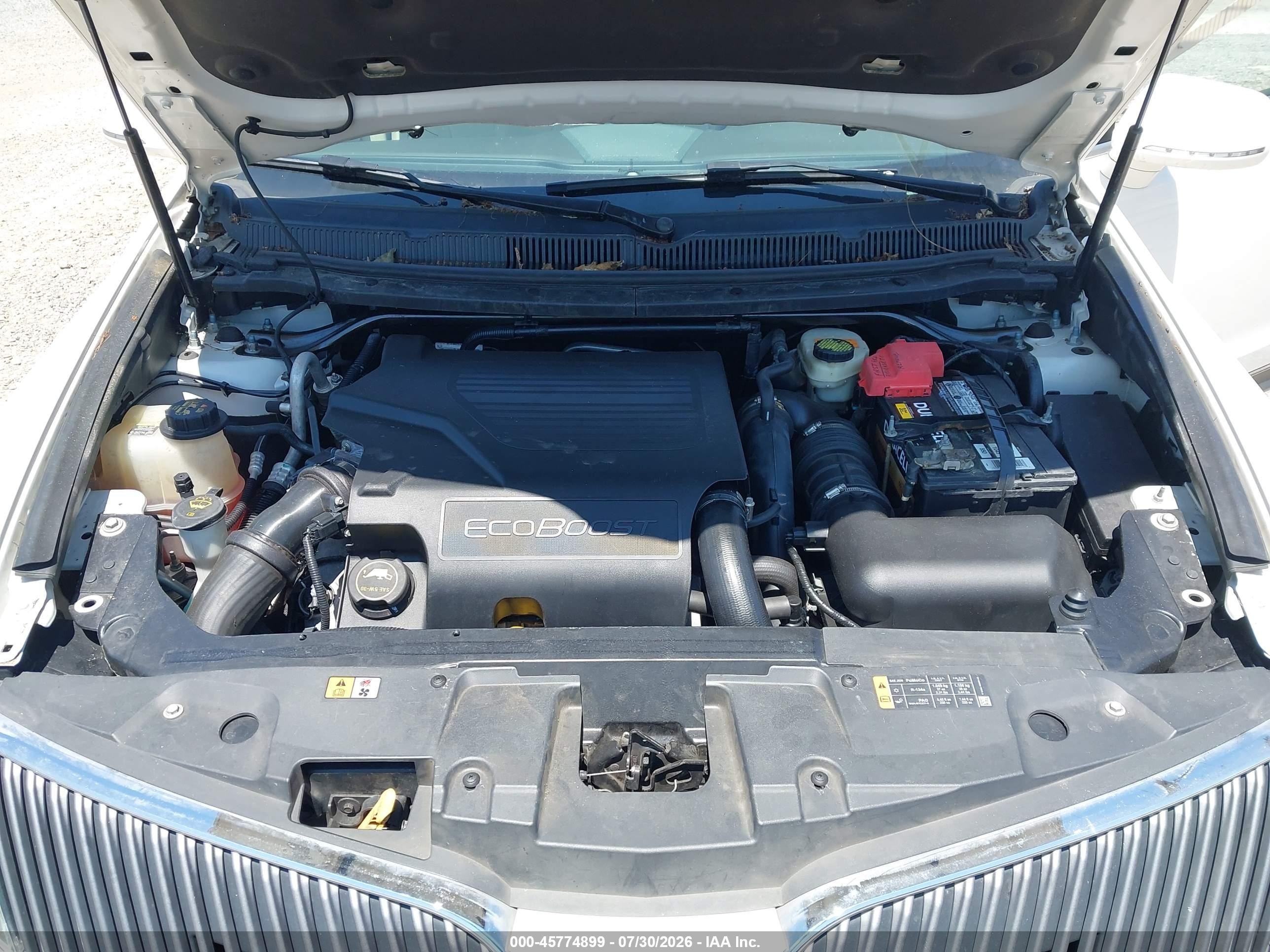 2014 Lincoln Mkt Ecoboost White vin: 2LMHJ5AT9EBL53526