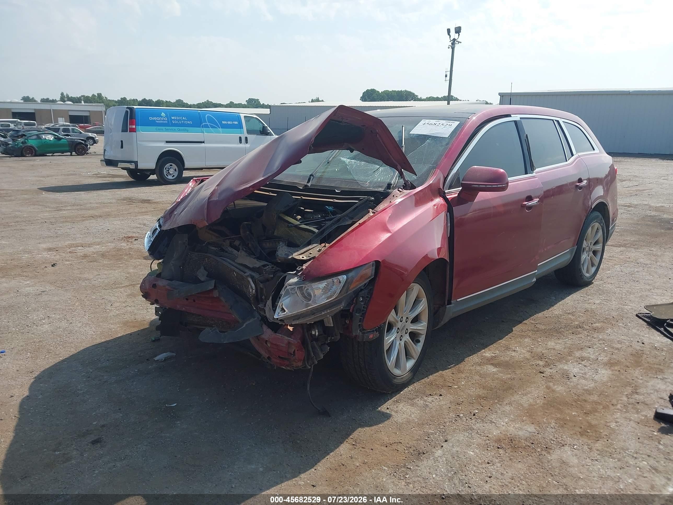 2014 Lincoln Mkt Ecoboost Красный vin: 2LMHJ5ATXEBL56659