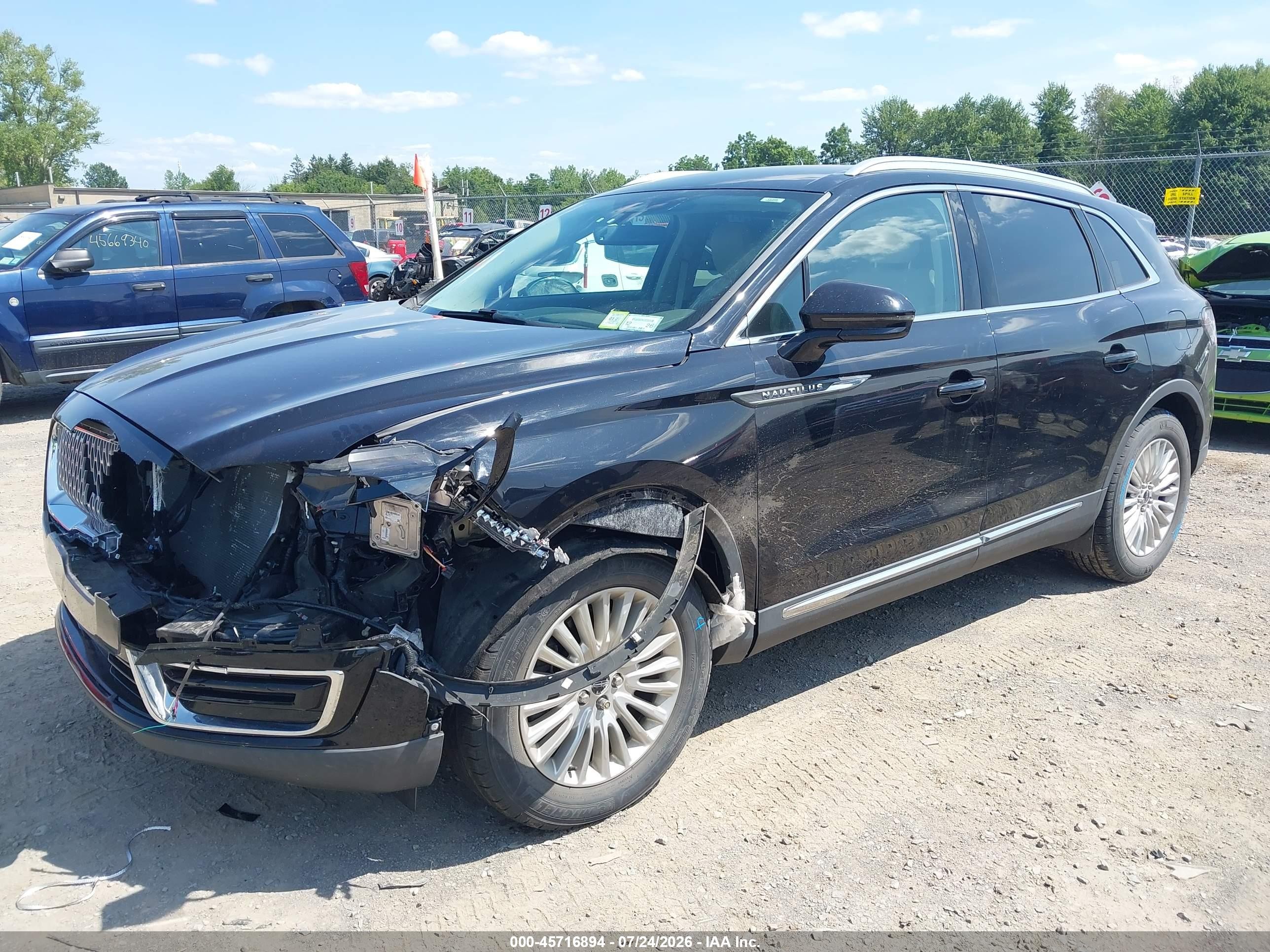 2020 Lincoln Nautilus Standard Black vin: 2LMPJ6J93LBL30567