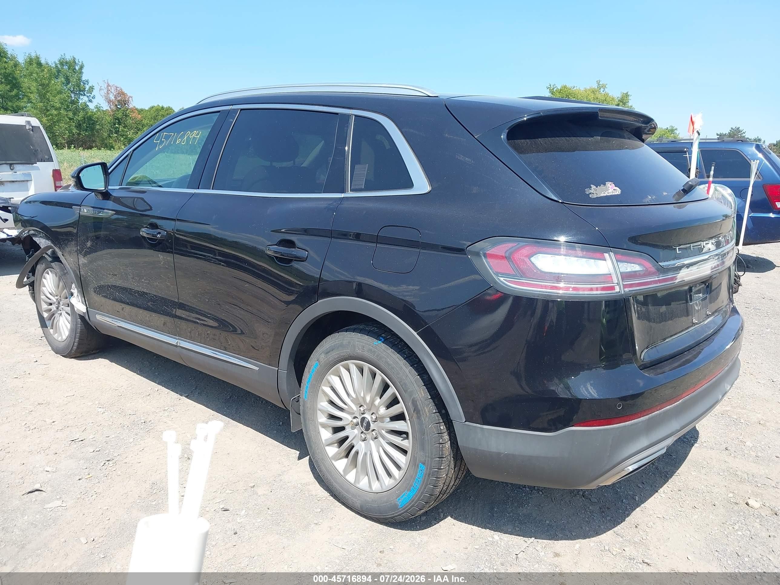 2020 Lincoln Nautilus Standard Black vin: 2LMPJ6J93LBL30567