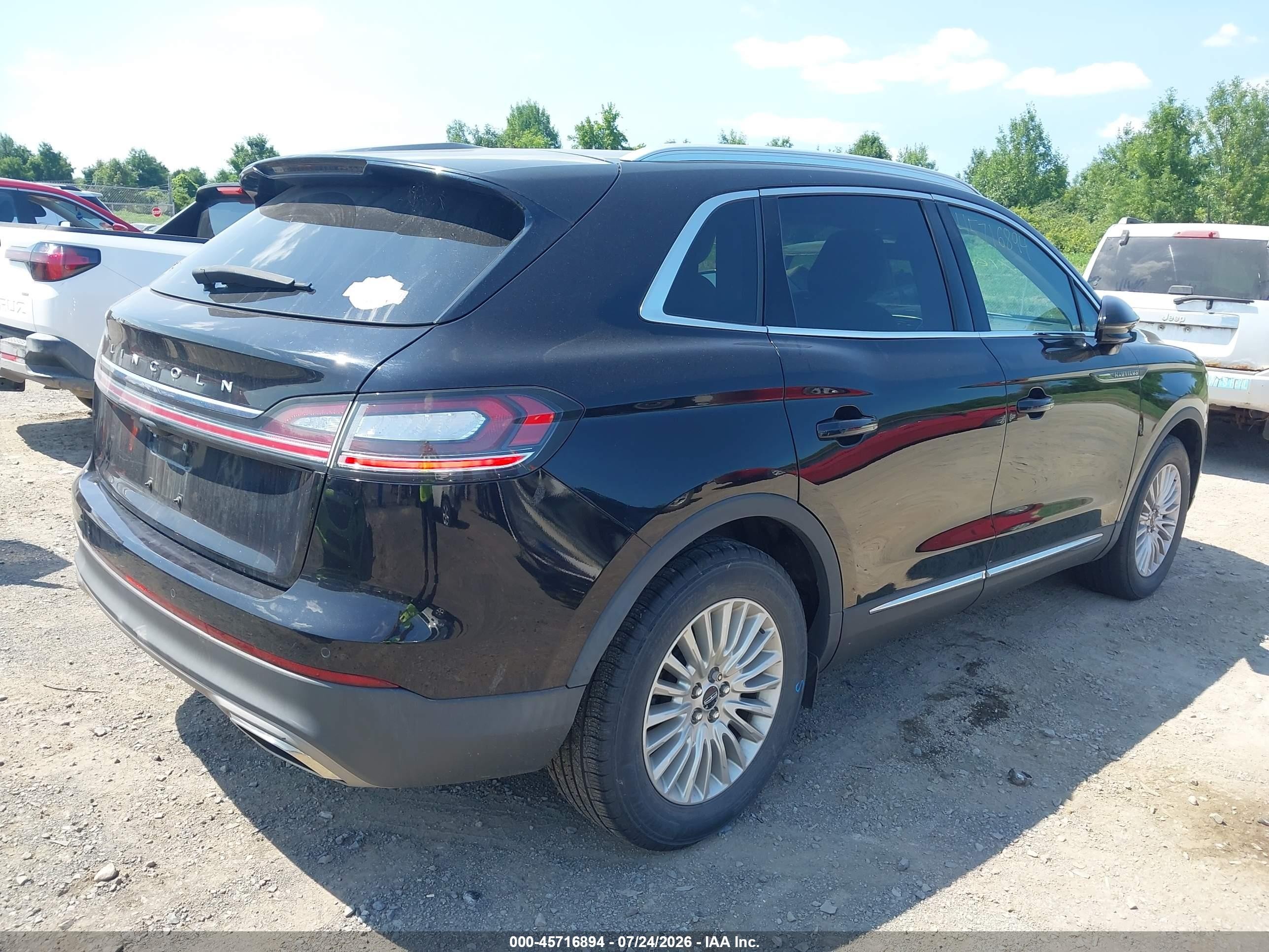 2020 Lincoln Nautilus Standard Black vin: 2LMPJ6J93LBL30567