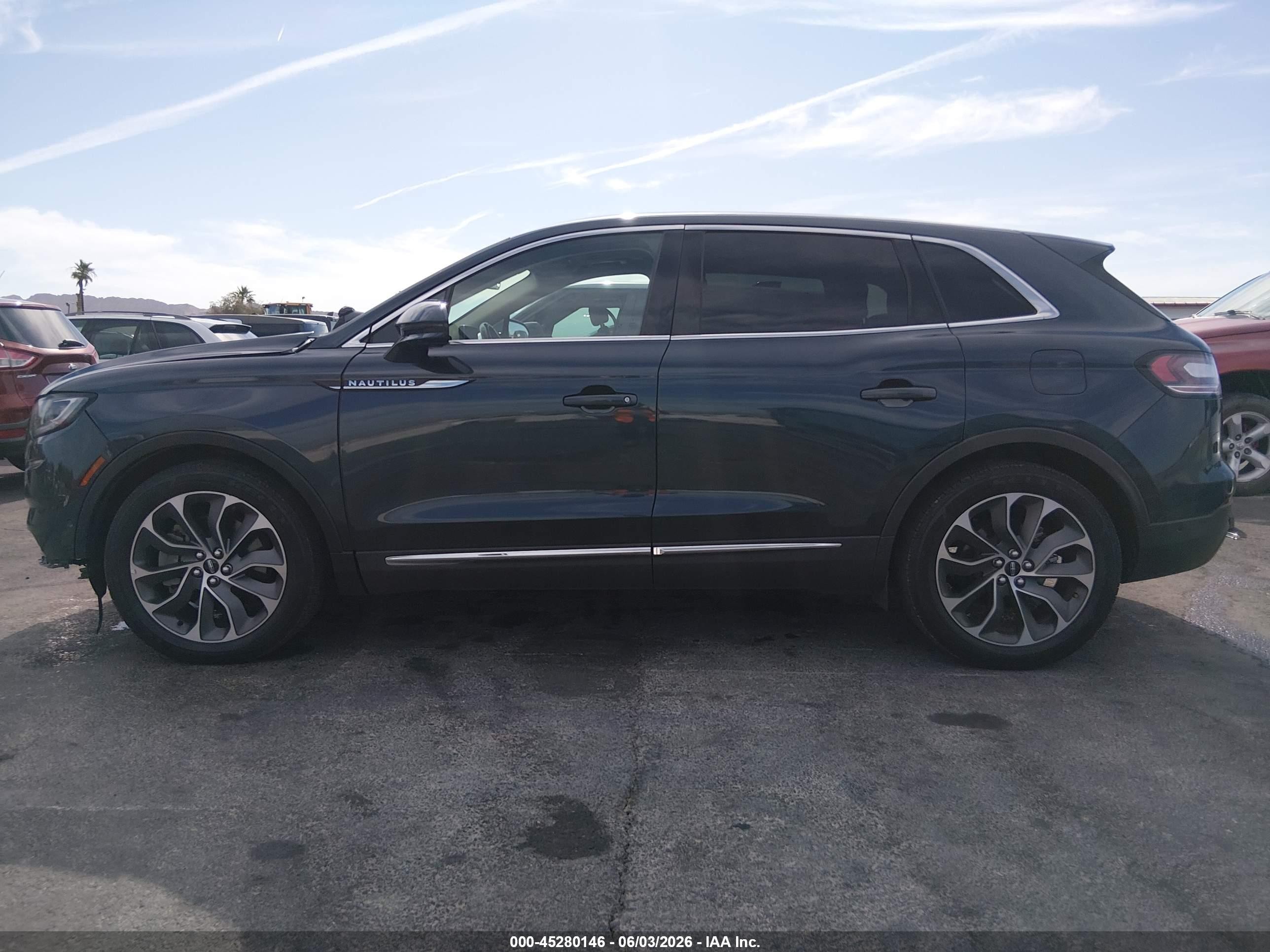 2021 Lincoln Nautilus Reserve Black vin: 2LMPJ6K92MBL00895