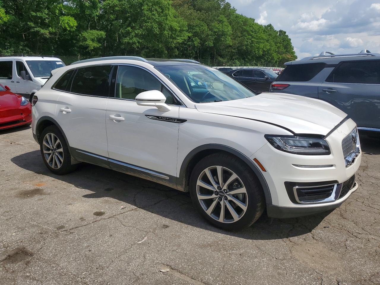 2019 Lincoln Nautilus Select White vin: 2LMPJ6K97KBL41021