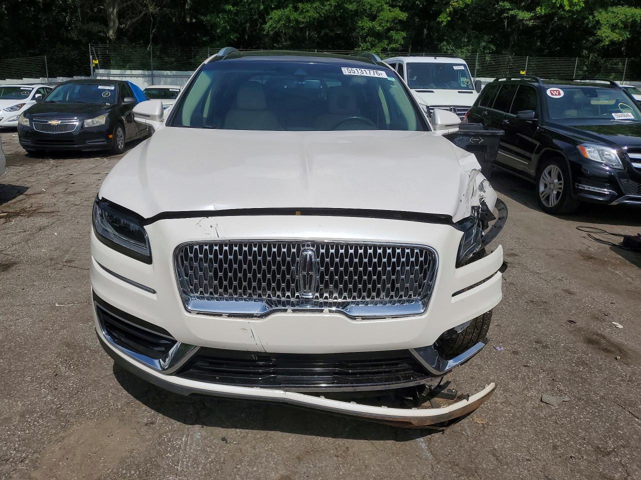 2019 Lincoln Nautilus Select White vin: 2LMPJ6K97KBL41021