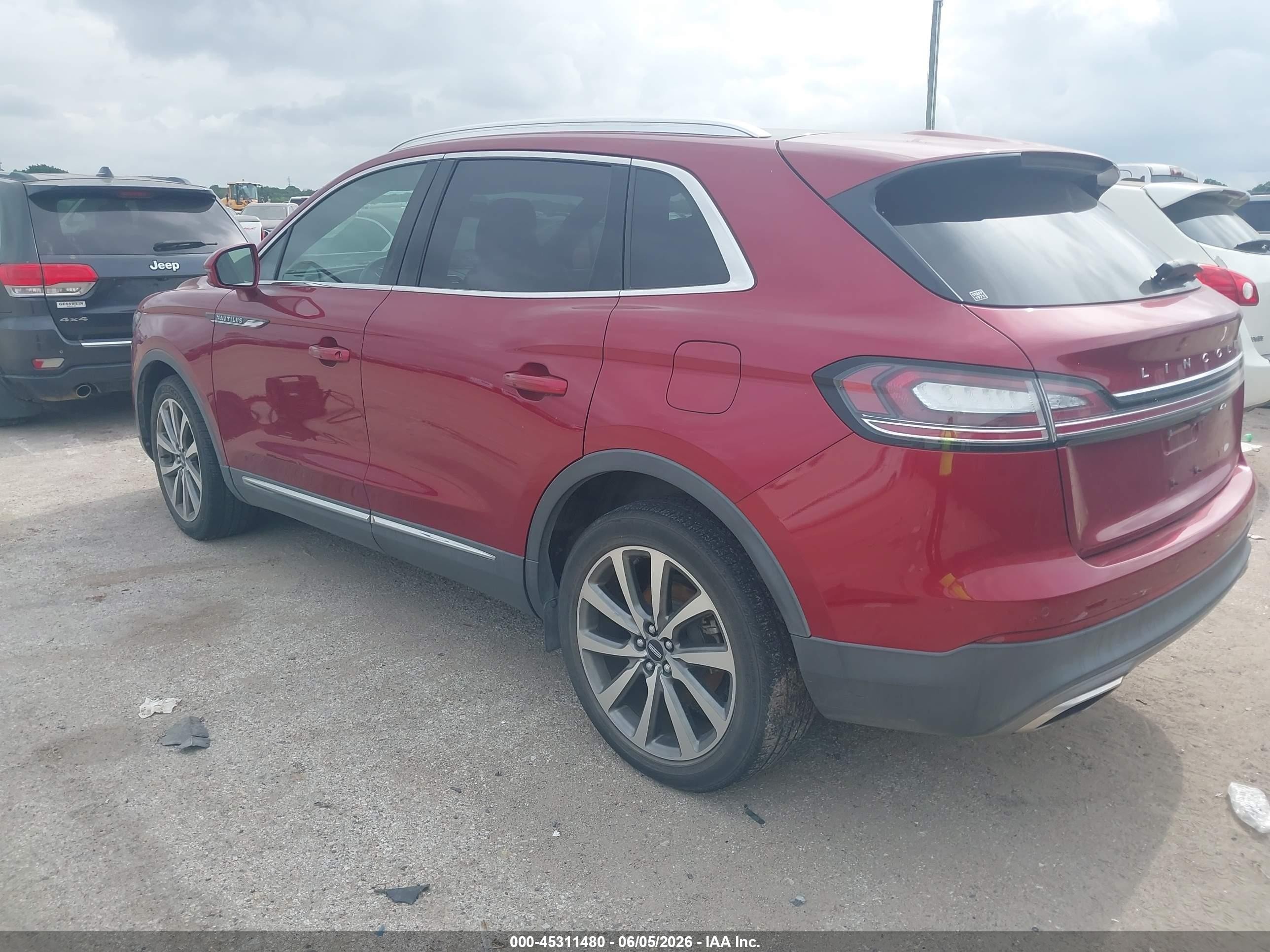 2019 Lincoln Nautilus Select Maroon vin: 2LMPJ6K99KBL16363