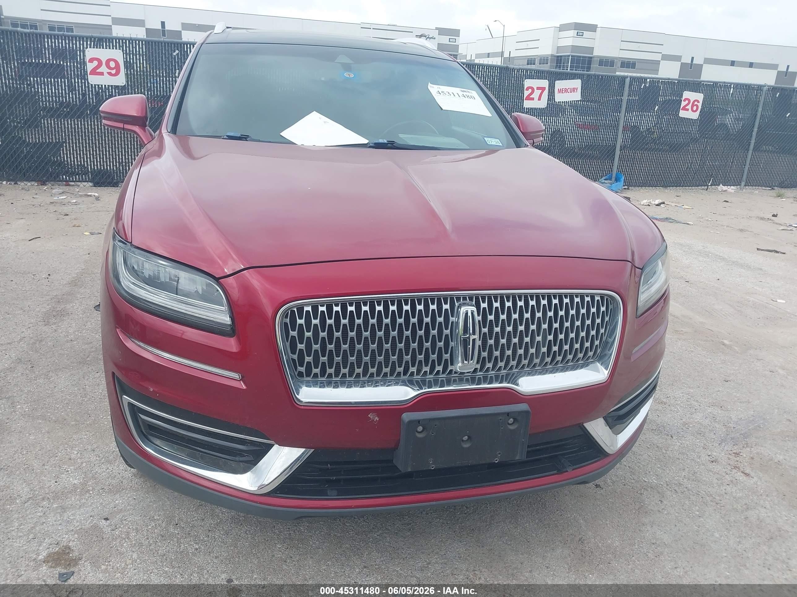 2019 Lincoln Nautilus Select Maroon vin: 2LMPJ6K99KBL16363