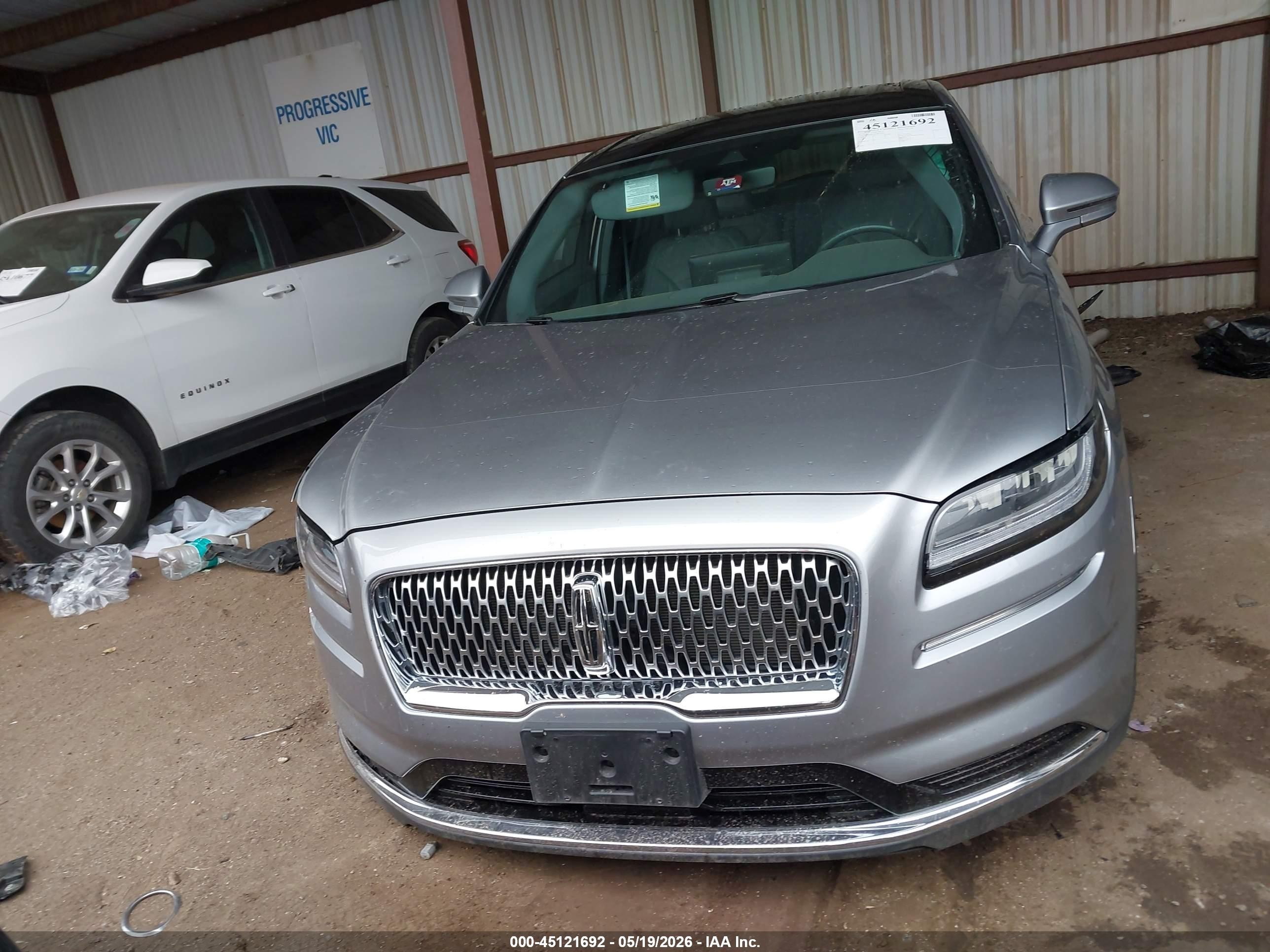 2021 Lincoln Nautilus Reserve Silver vin: 2LMPJ6K9XMBL09019