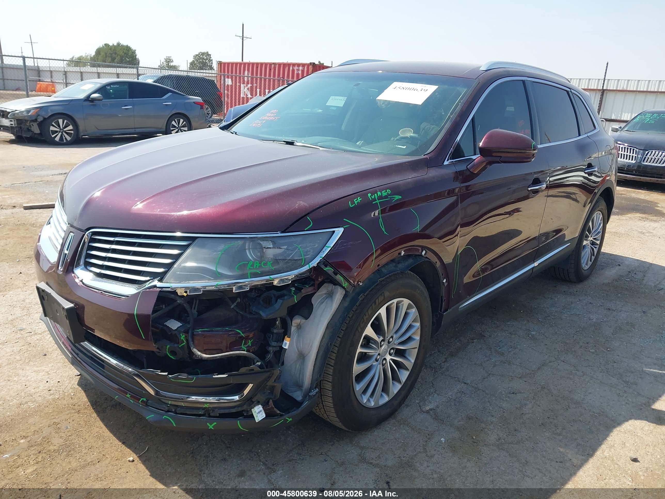 2017 Lincoln Mkx Select Maroon vin: 2LMPJ6KR8HBL13804