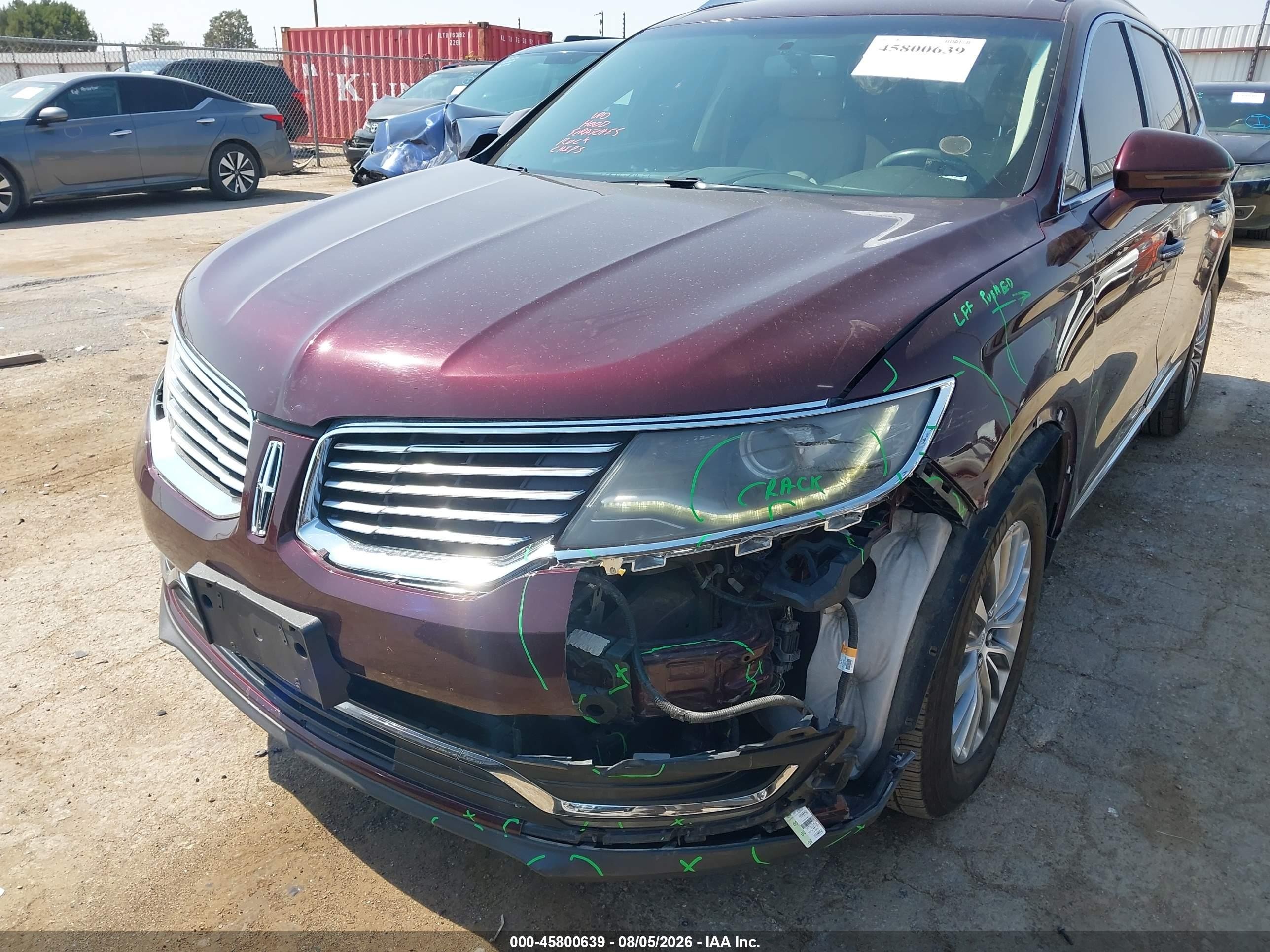 2017 Lincoln Mkx Select Maroon vin: 2LMPJ6KR8HBL13804