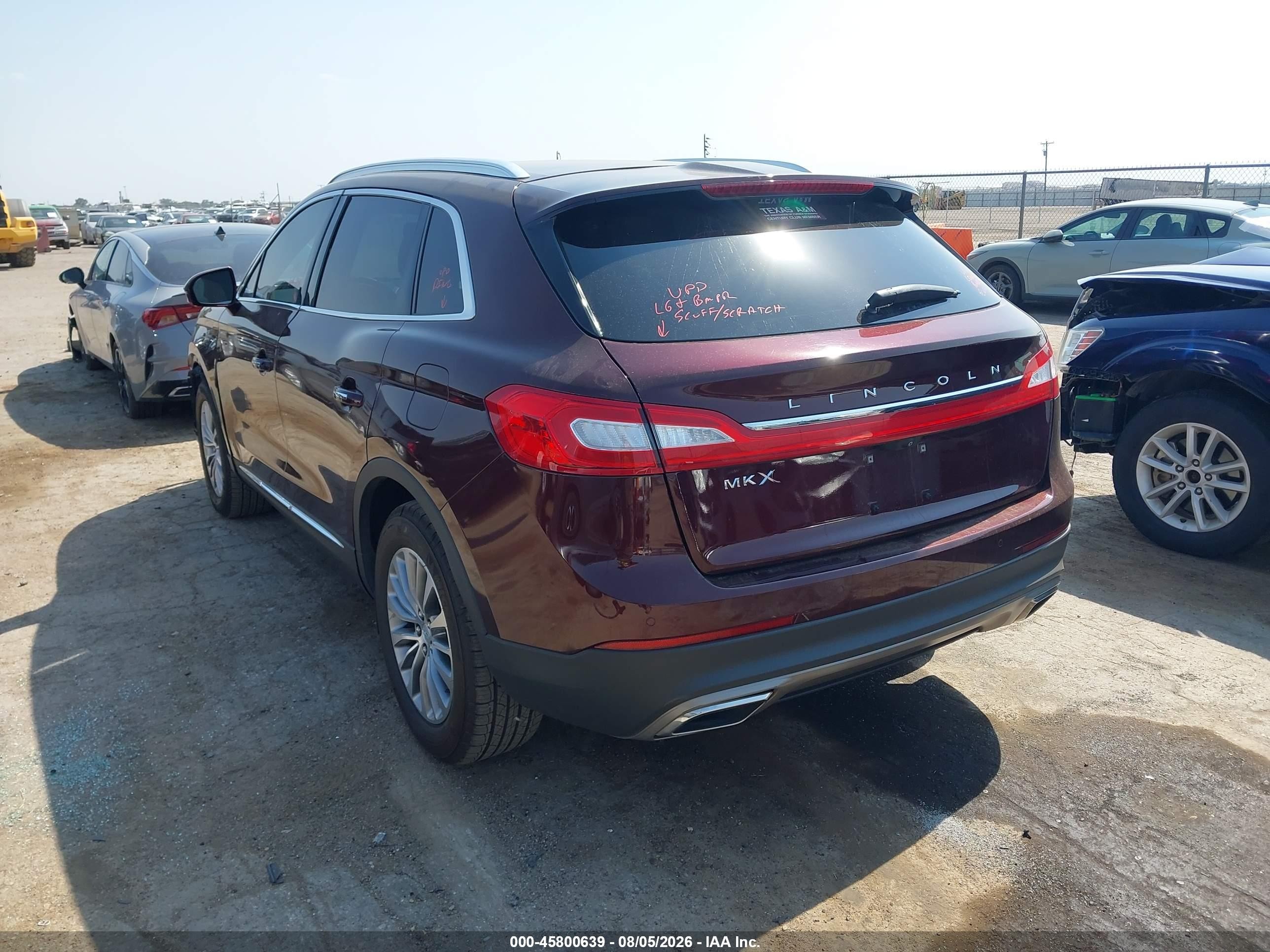 2017 Lincoln Mkx Select Maroon vin: 2LMPJ6KR8HBL13804