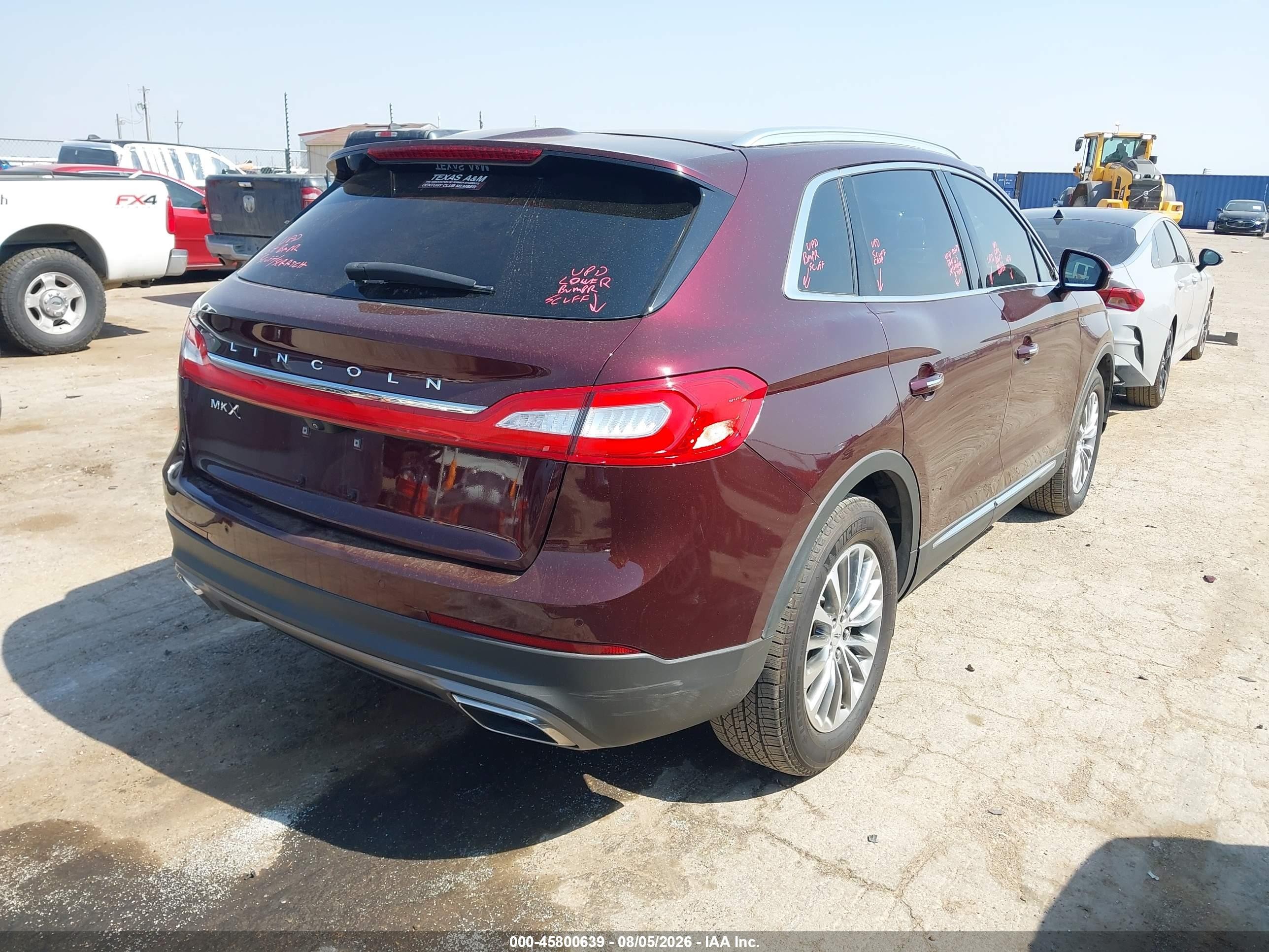 2017 Lincoln Mkx Select Maroon vin: 2LMPJ6KR8HBL13804