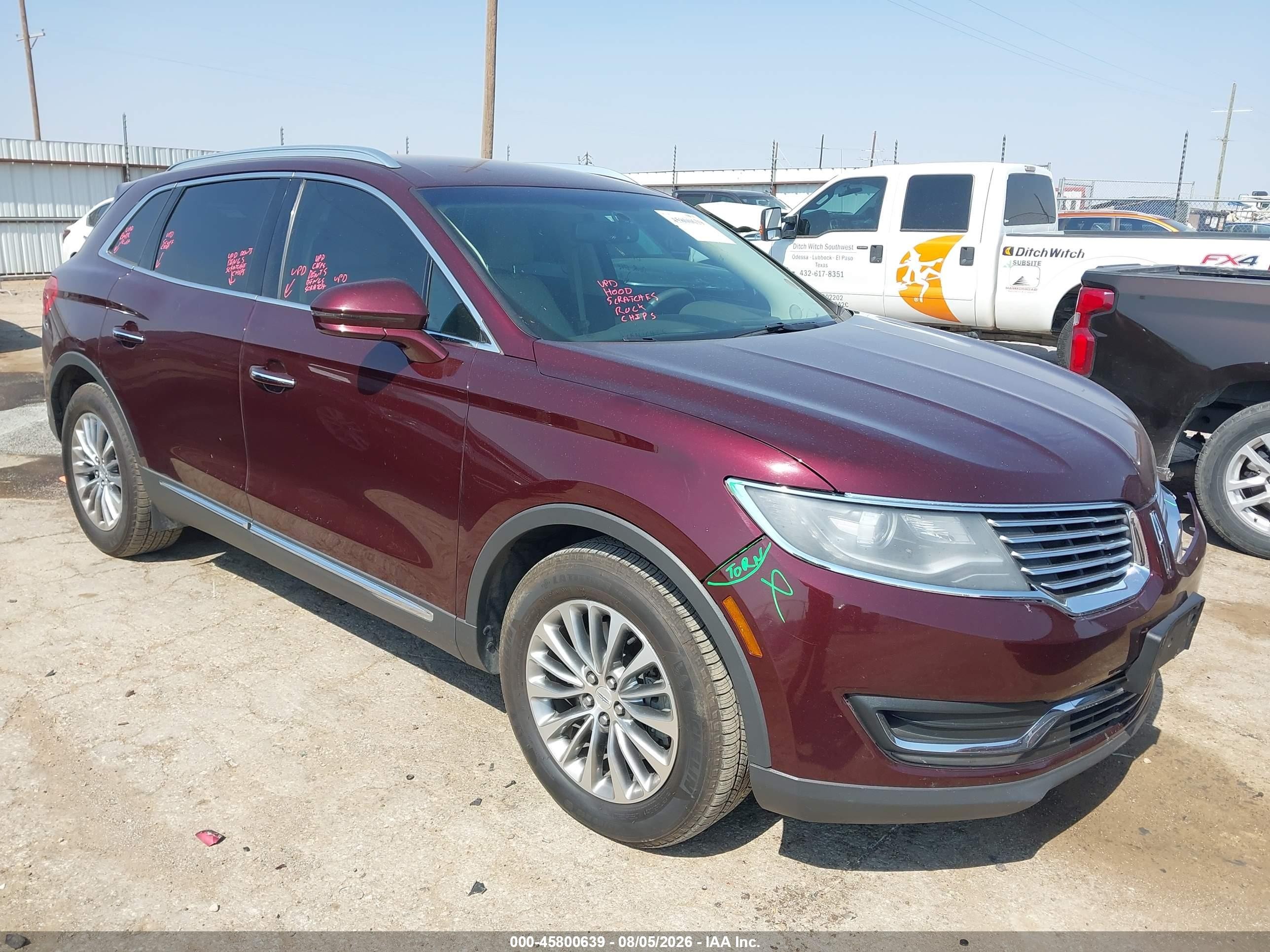 2017 Lincoln Mkx Select Maroon vin: 2LMPJ6KR8HBL13804