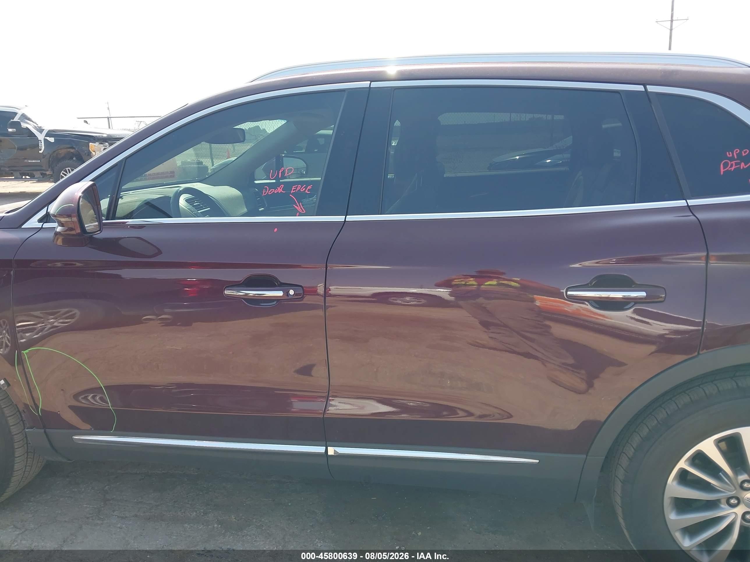 2017 Lincoln Mkx Select Maroon vin: 2LMPJ6KR8HBL13804