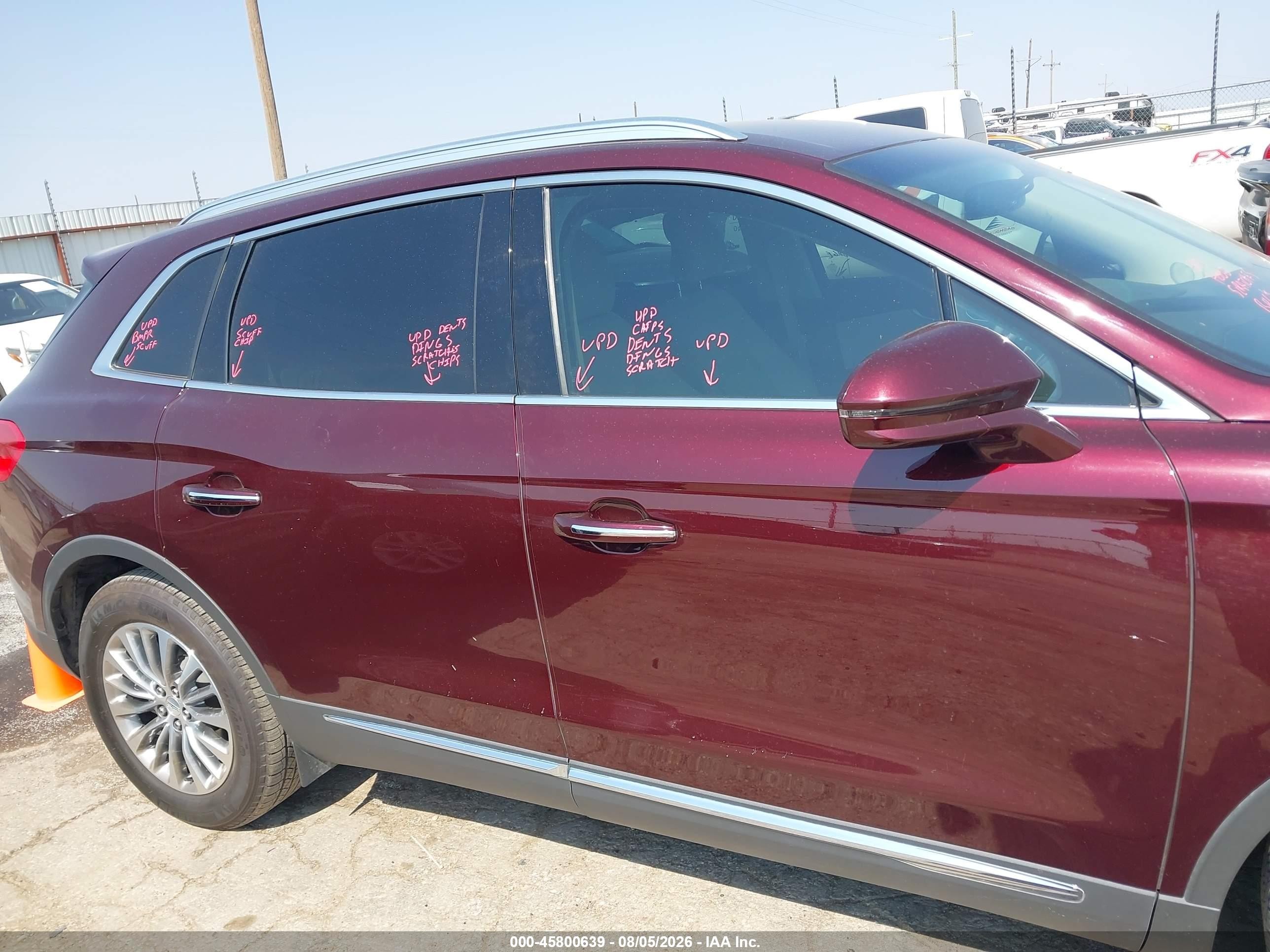 2017 Lincoln Mkx Select Maroon vin: 2LMPJ6KR8HBL13804