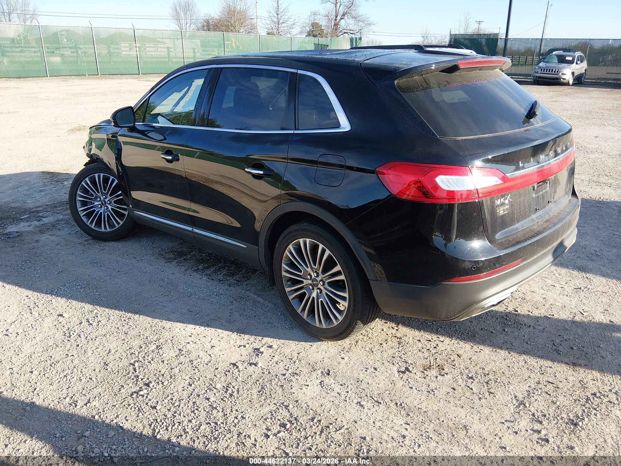 2017 Lincoln Mkx Reserve Black vin: 2LMPJ6LR3HBL34882