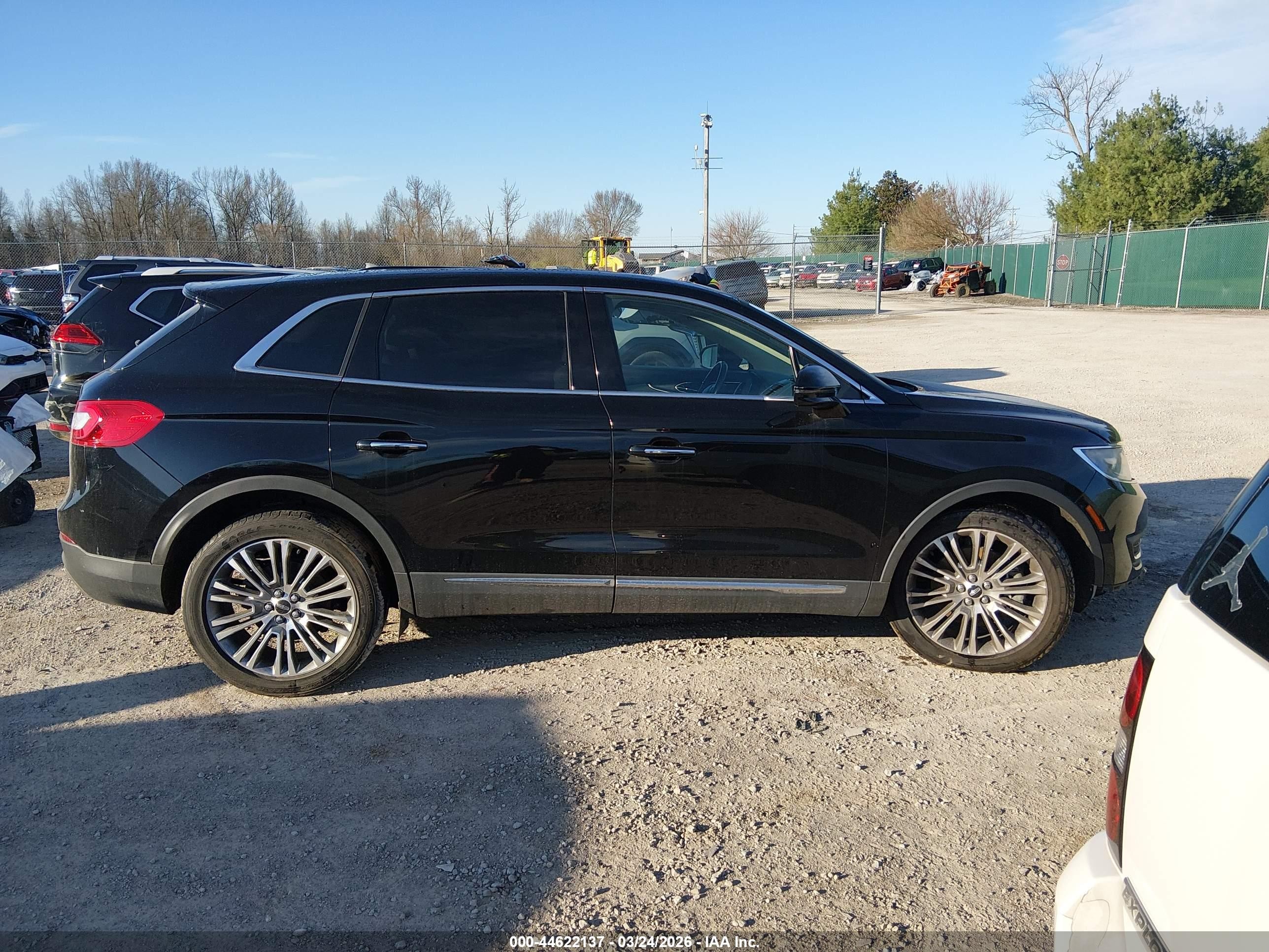 2017 Lincoln Mkx Reserve Black vin: 2LMPJ6LR3HBL34882