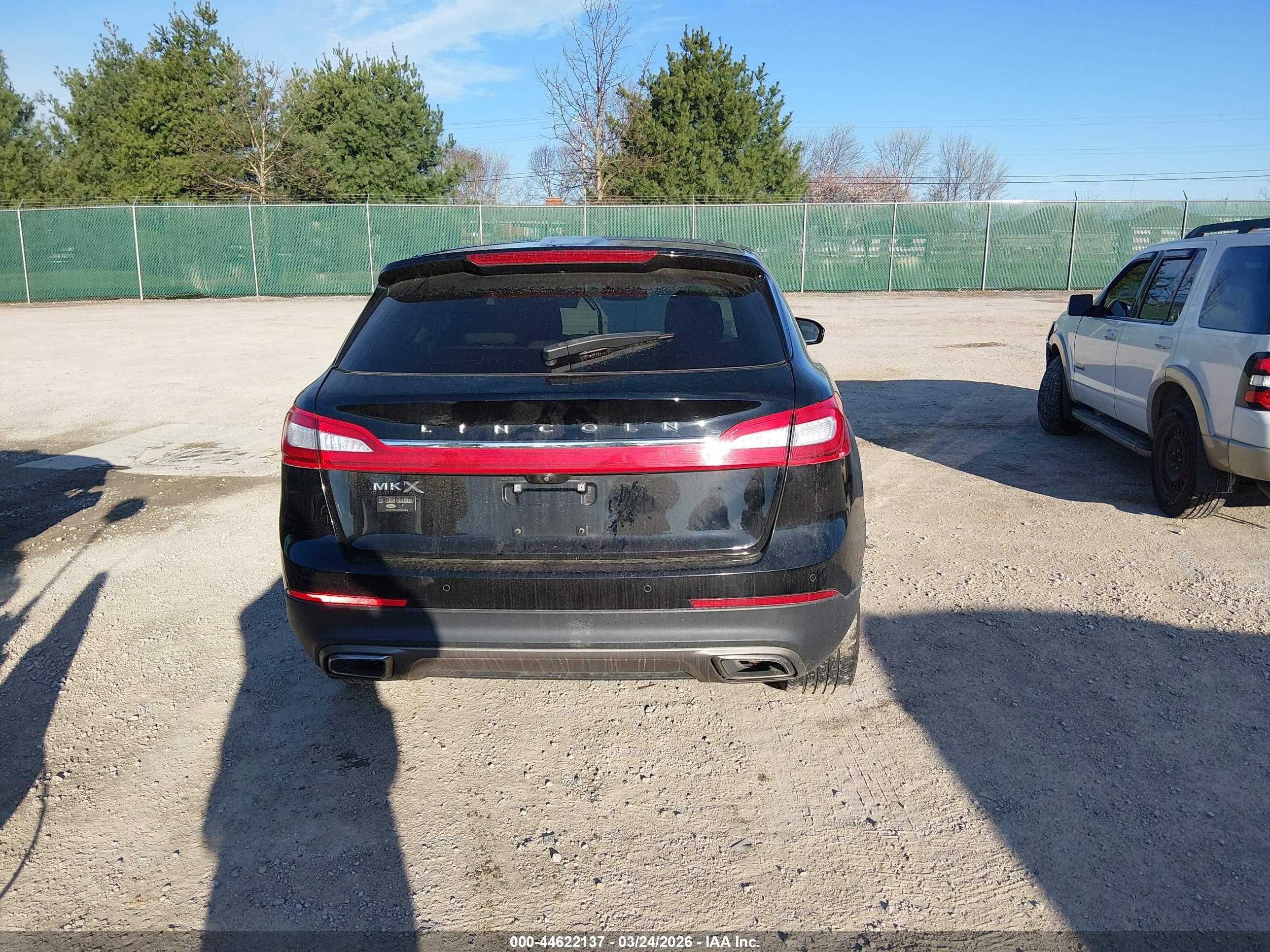2017 Lincoln Mkx Reserve Black vin: 2LMPJ6LR3HBL34882