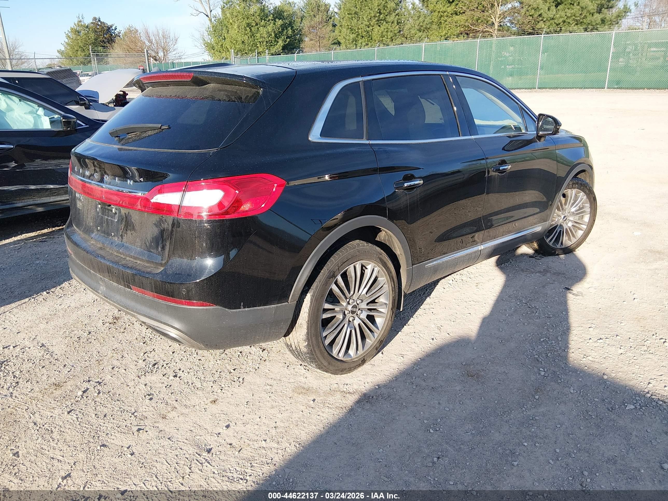 2017 Lincoln Mkx Reserve Black vin: 2LMPJ6LR3HBL34882