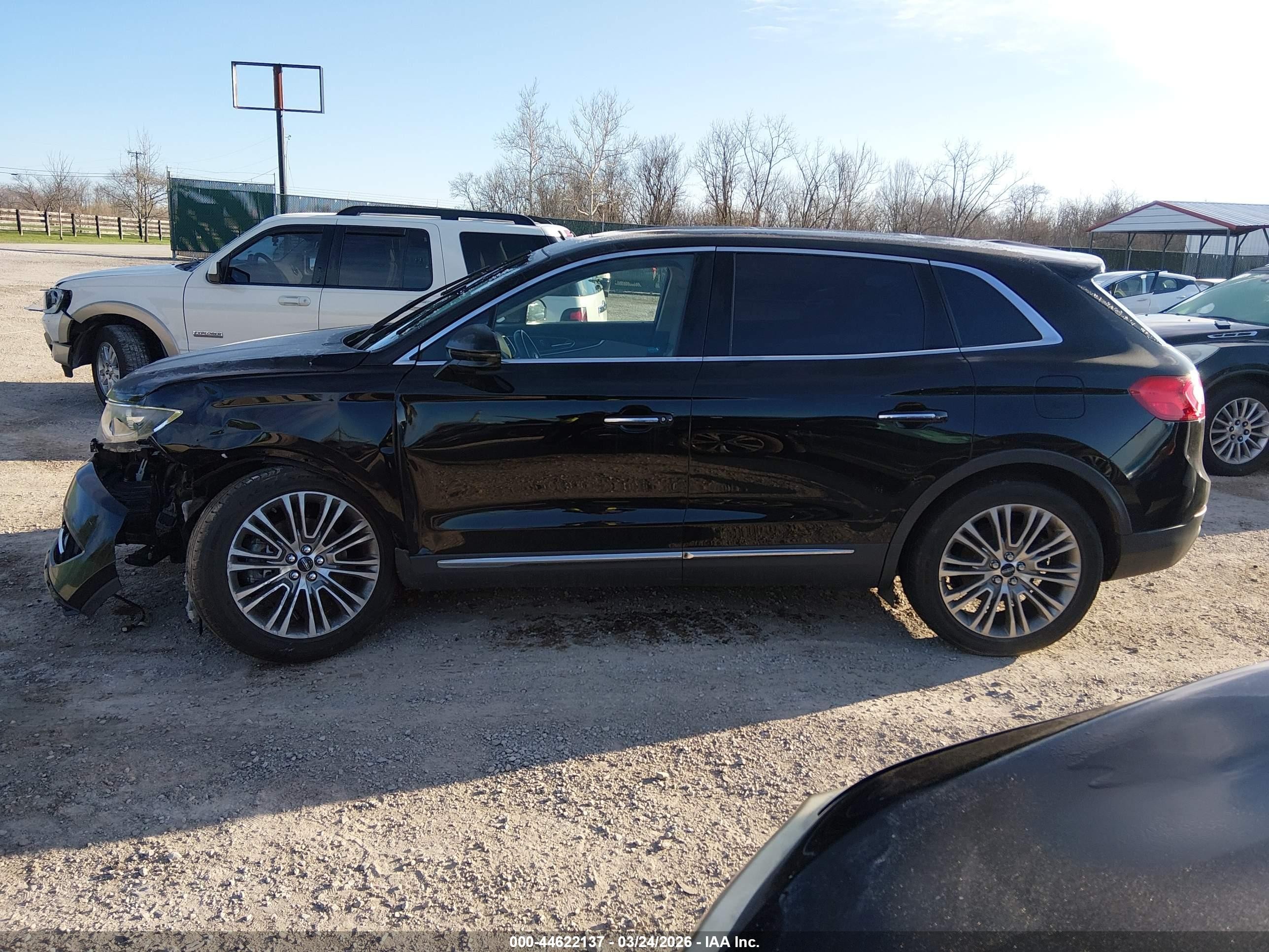 2017 Lincoln Mkx Reserve Black vin: 2LMPJ6LR3HBL34882