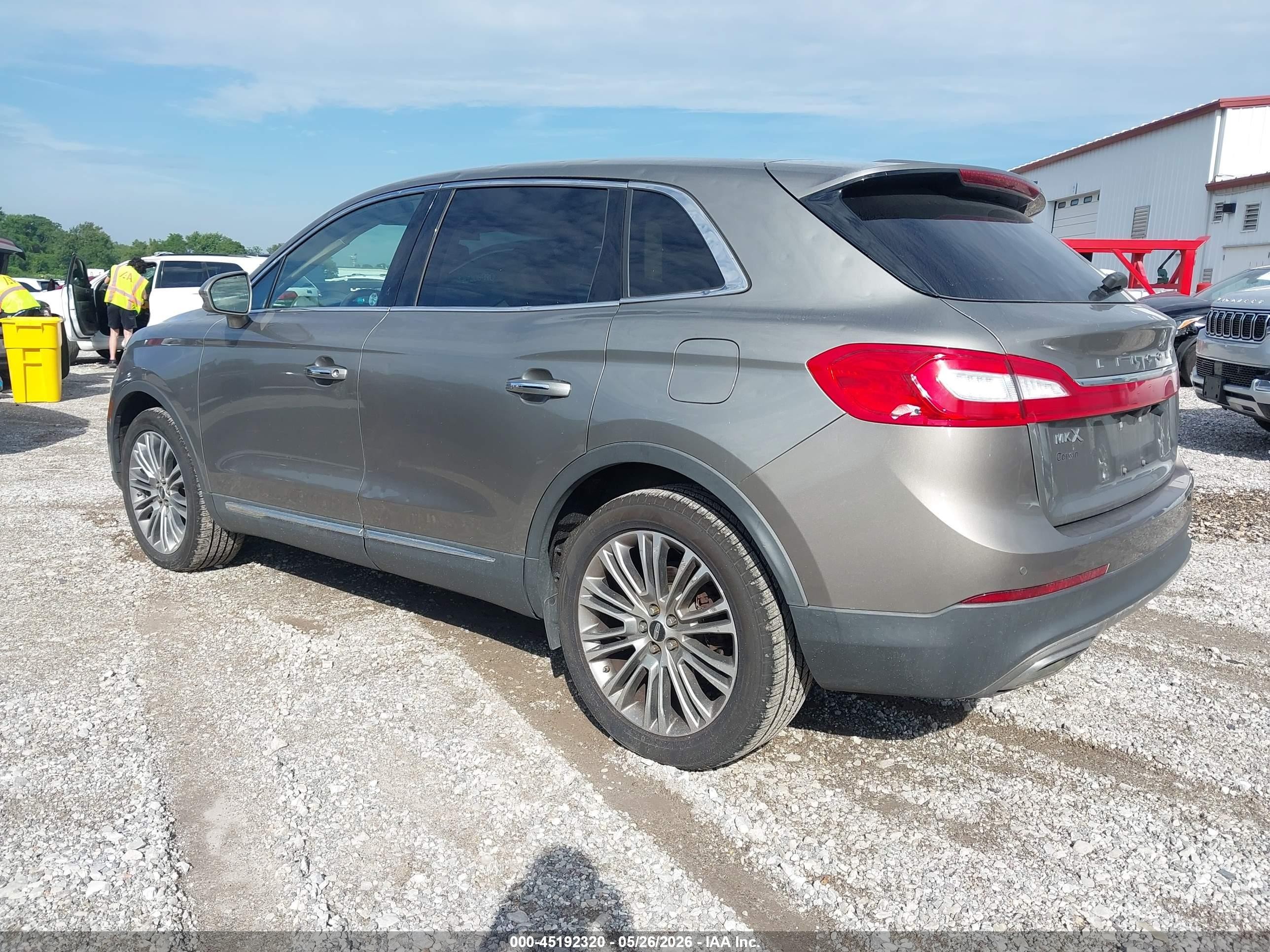 2017 Lincoln Mkx Reserve Gray vin: 2LMPJ6LR5HBL20370