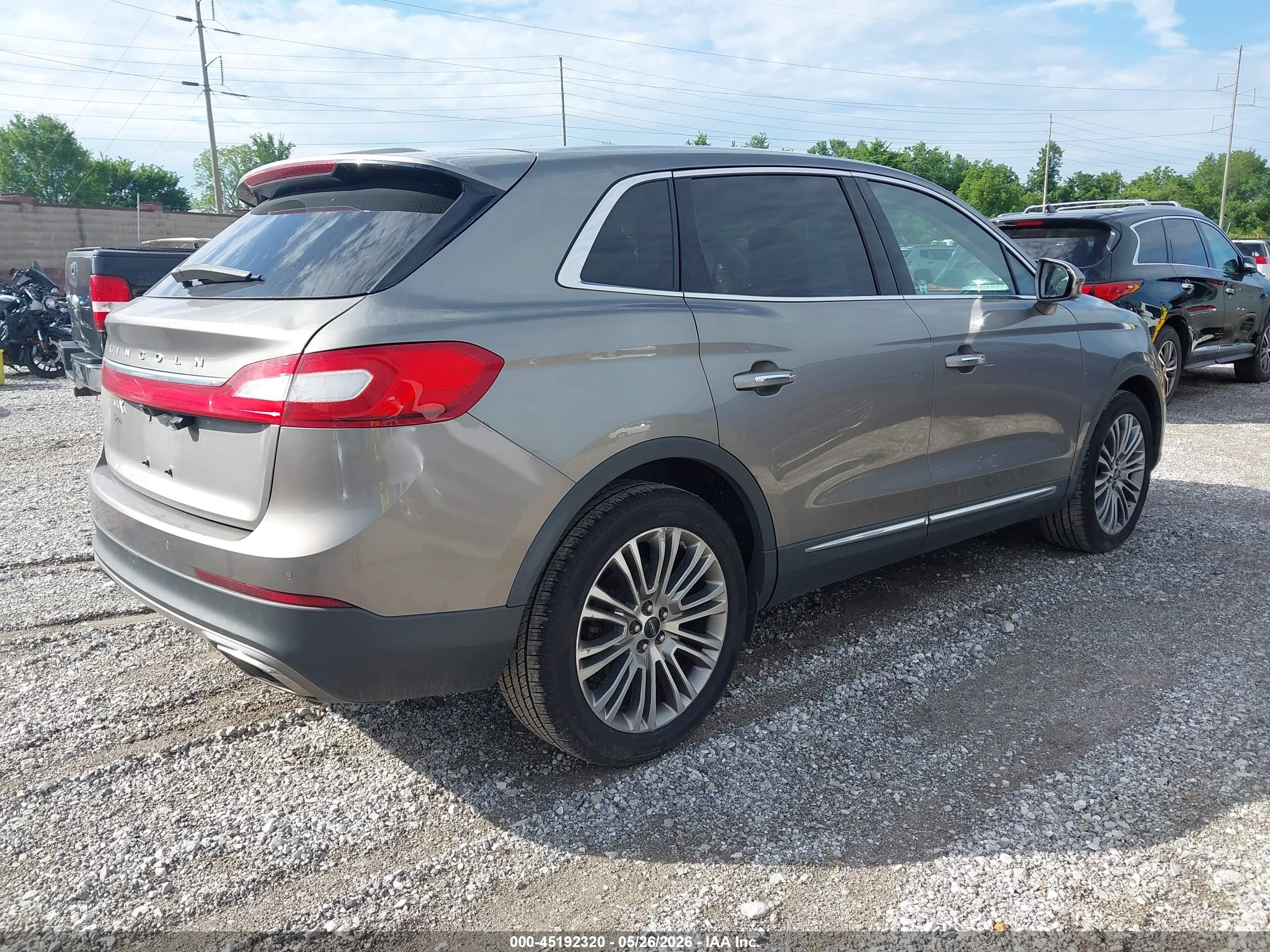 2017 Lincoln Mkx Reserve Gray vin: 2LMPJ6LR5HBL20370