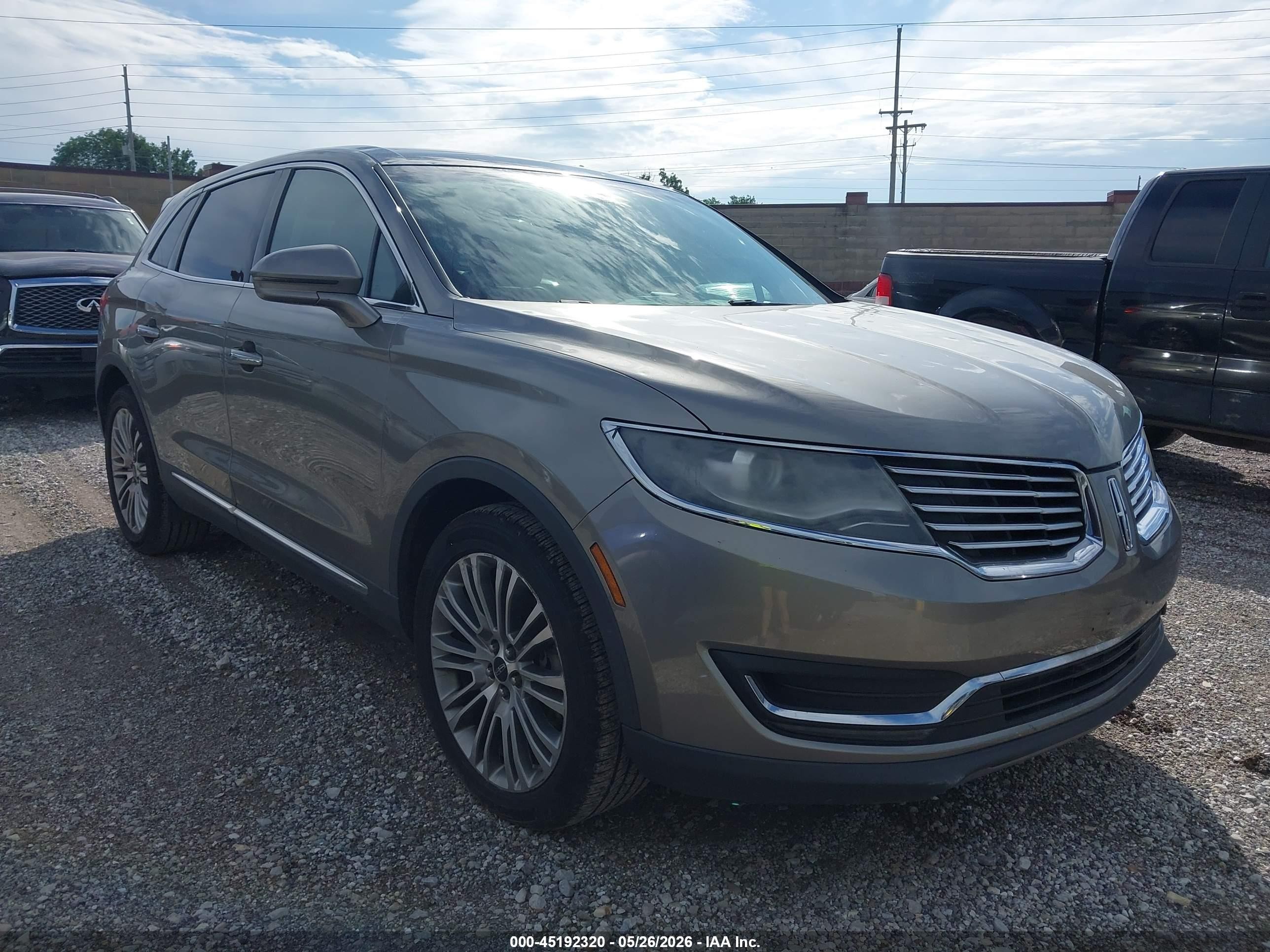 2017 Lincoln Mkx Reserve Gray vin: 2LMPJ6LR5HBL20370