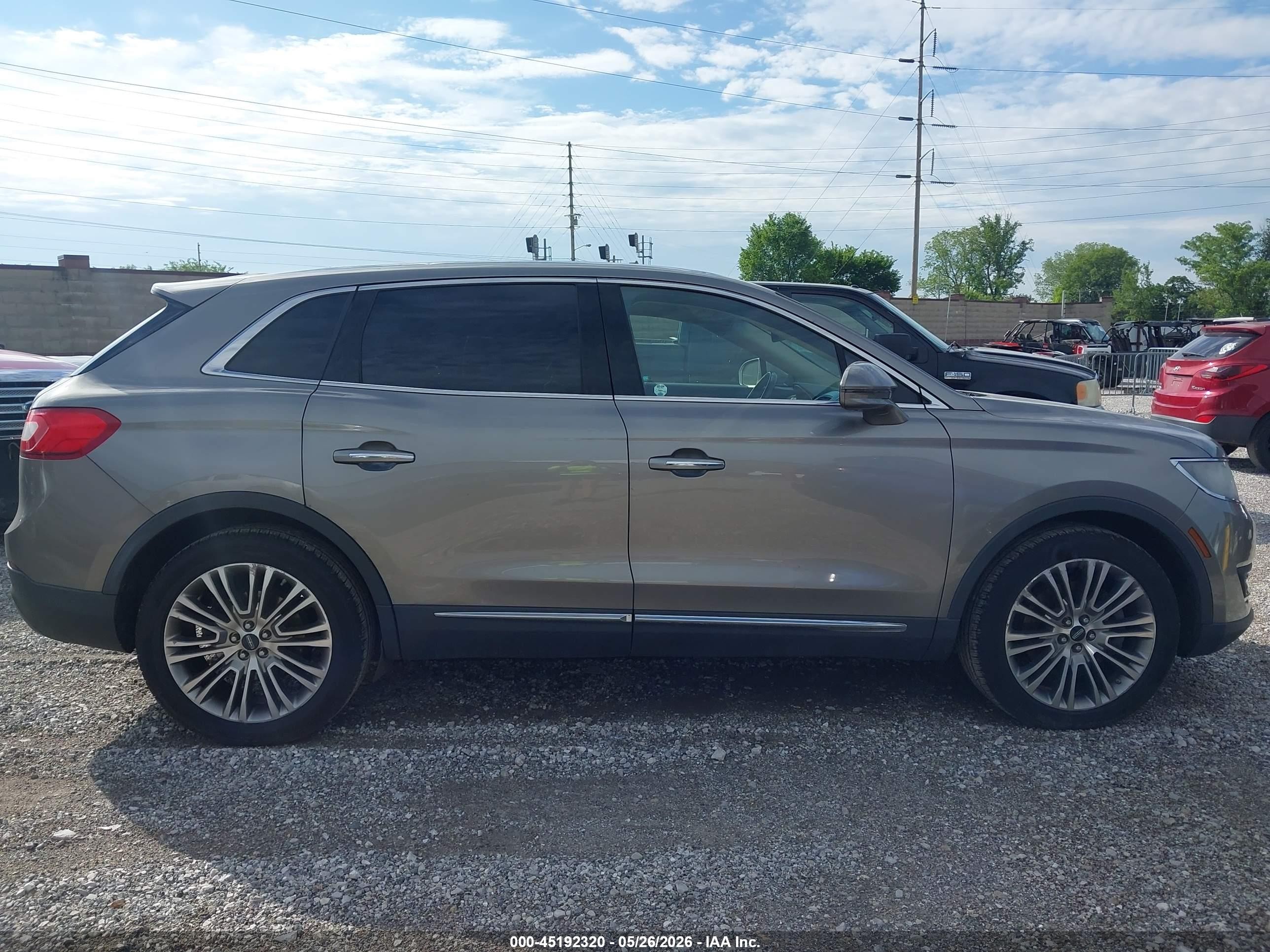 2017 Lincoln Mkx Reserve Gray vin: 2LMPJ6LR5HBL20370