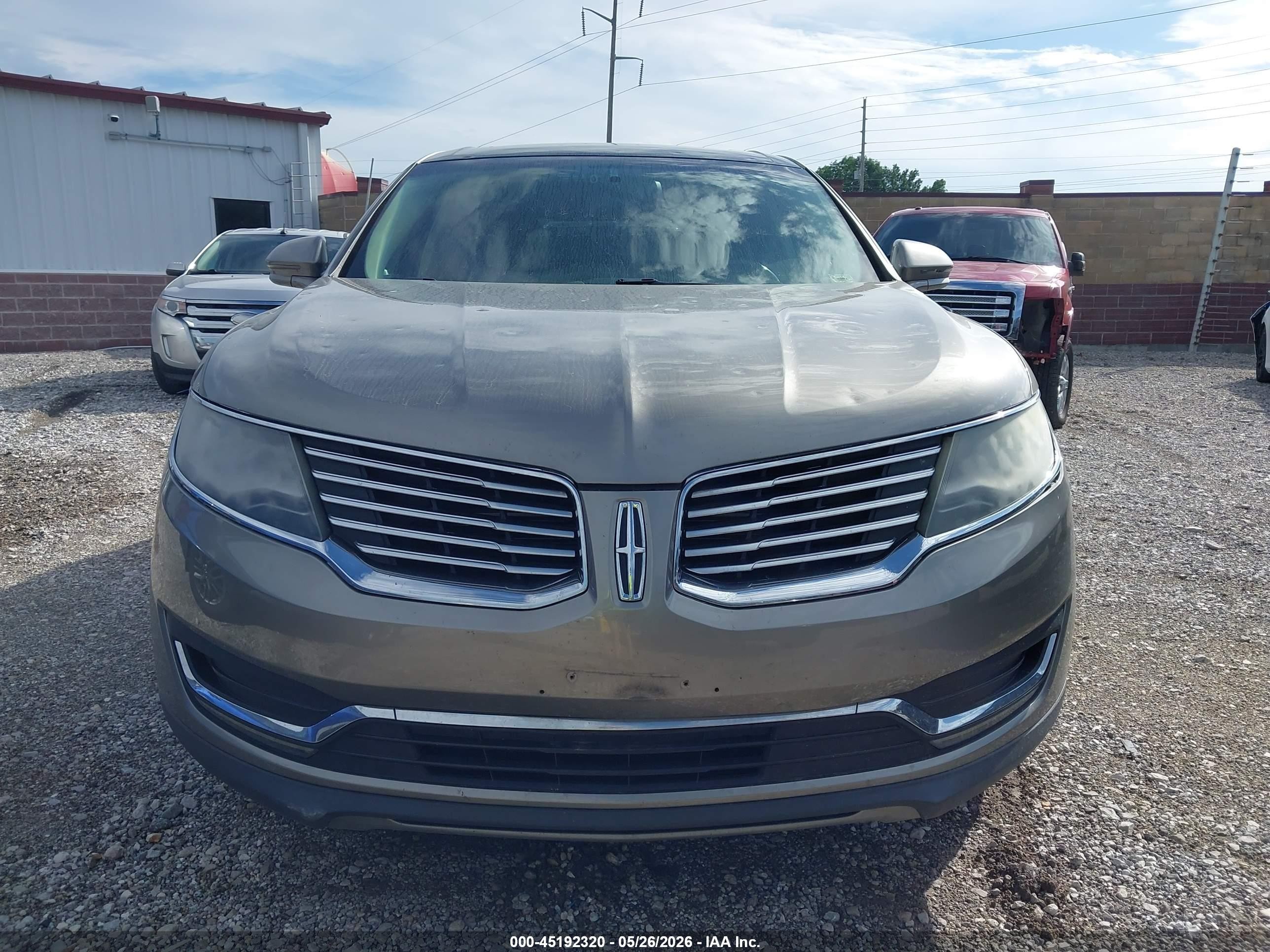 2017 Lincoln Mkx Reserve Gray vin: 2LMPJ6LR5HBL20370