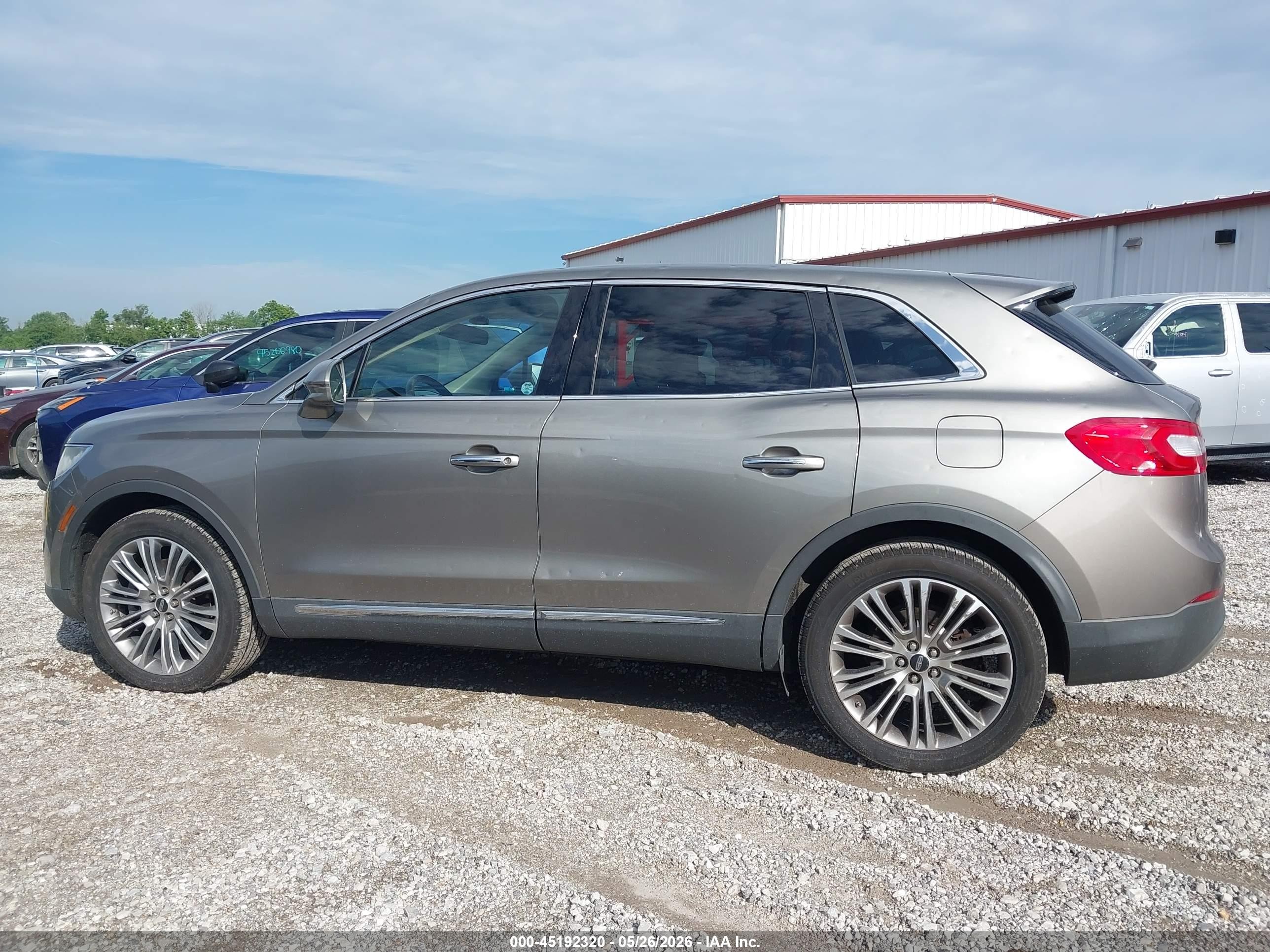 2017 Lincoln Mkx Reserve Gray vin: 2LMPJ6LR5HBL20370