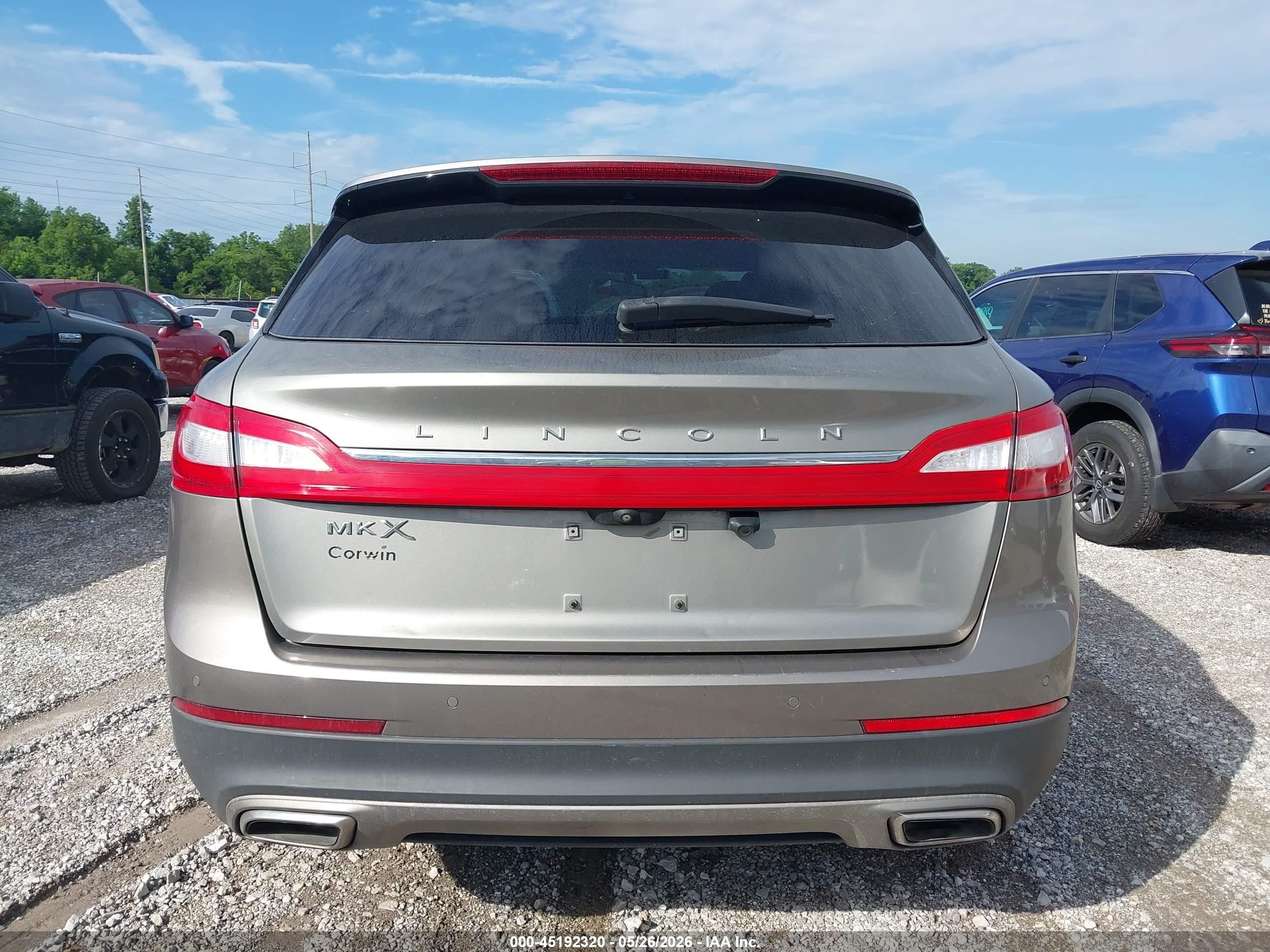 2017 Lincoln Mkx Reserve Gray vin: 2LMPJ6LR5HBL20370