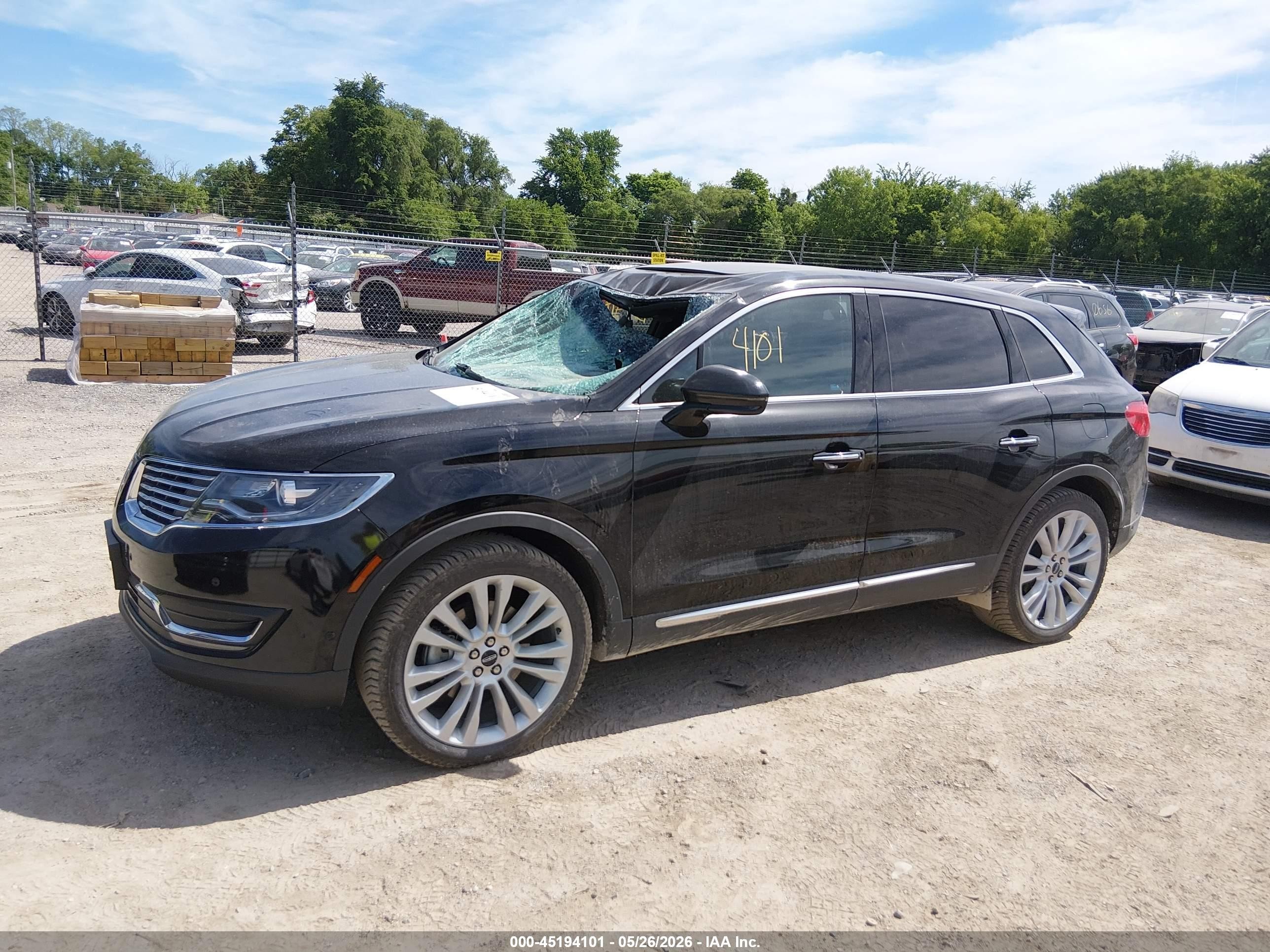 2017 Lincoln Mkx Reserve Black vin: 2LMPJ8LR0HBL14763