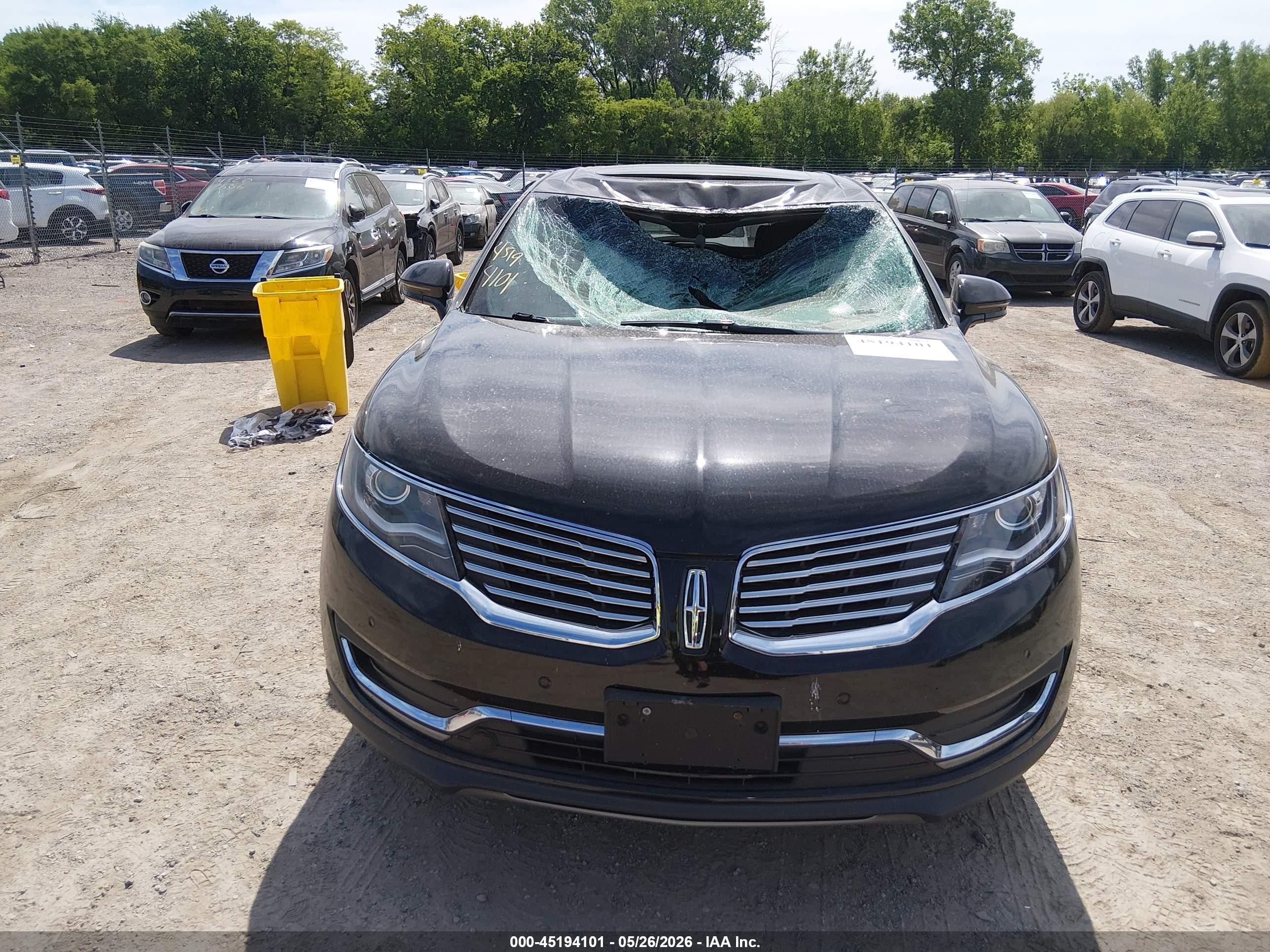 2017 Lincoln Mkx Reserve Black vin: 2LMPJ8LR0HBL14763