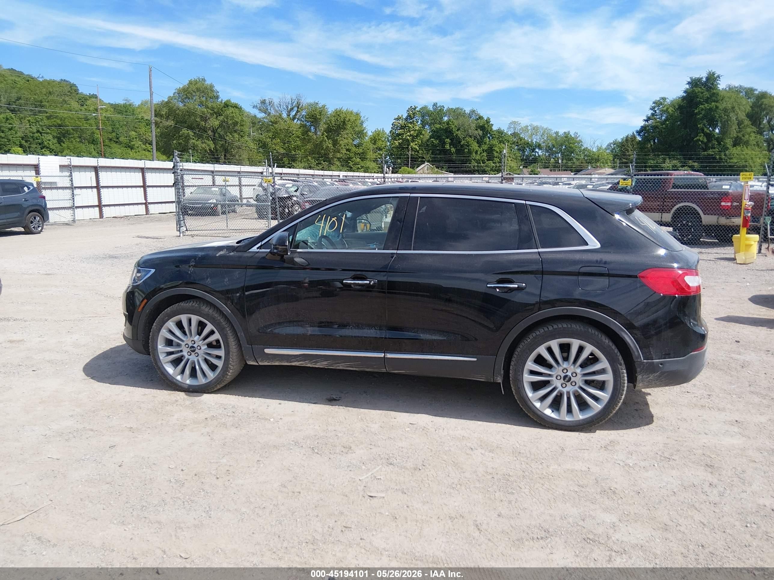 2017 Lincoln Mkx Reserve Black vin: 2LMPJ8LR0HBL14763