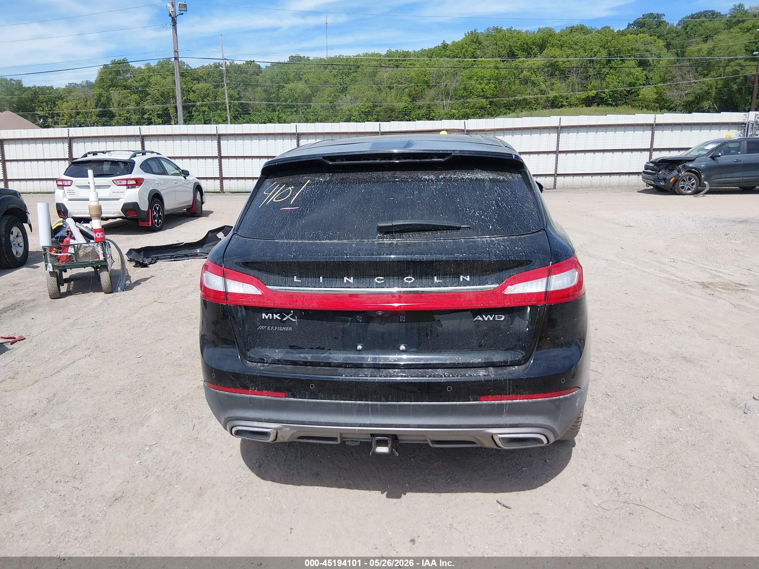 2017 Lincoln Mkx Reserve Black vin: 2LMPJ8LR0HBL14763