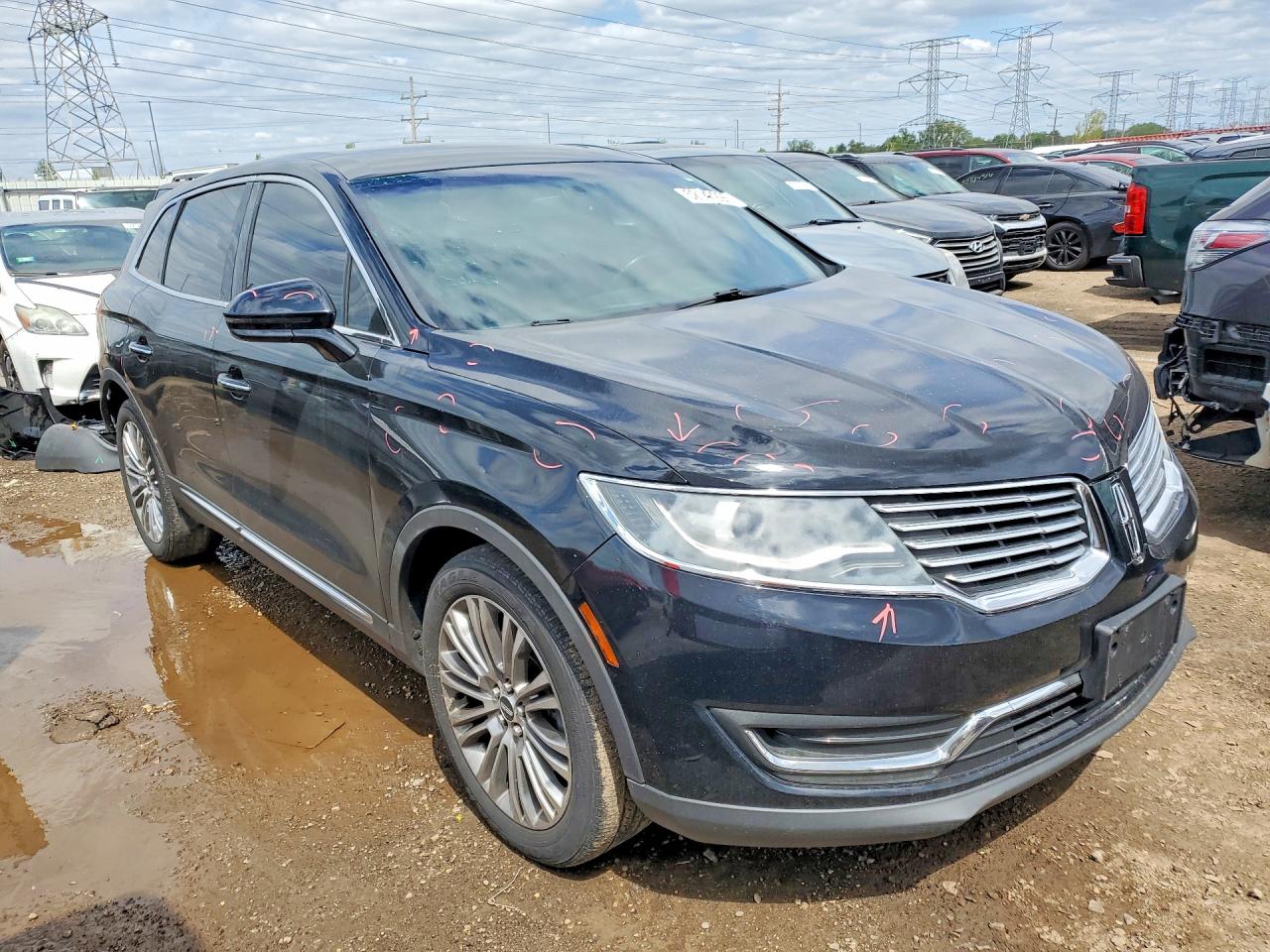 2018 Lincoln Mkx Reserve Черный vin: 2LMPJ8LR3JBL23351