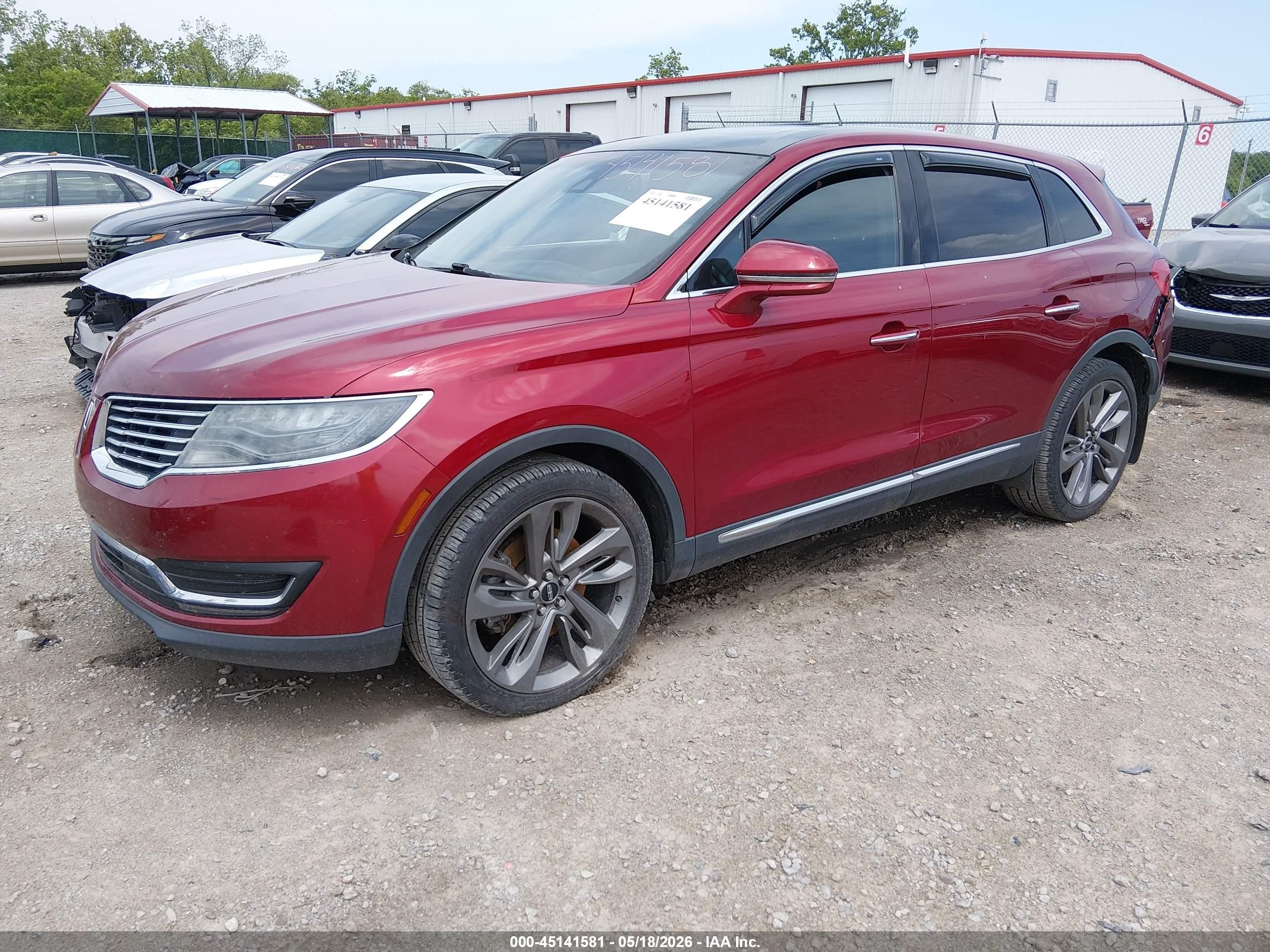 2018 Lincoln Mkx Reserve Red vin: 2LMPJ8LR5JBL11475