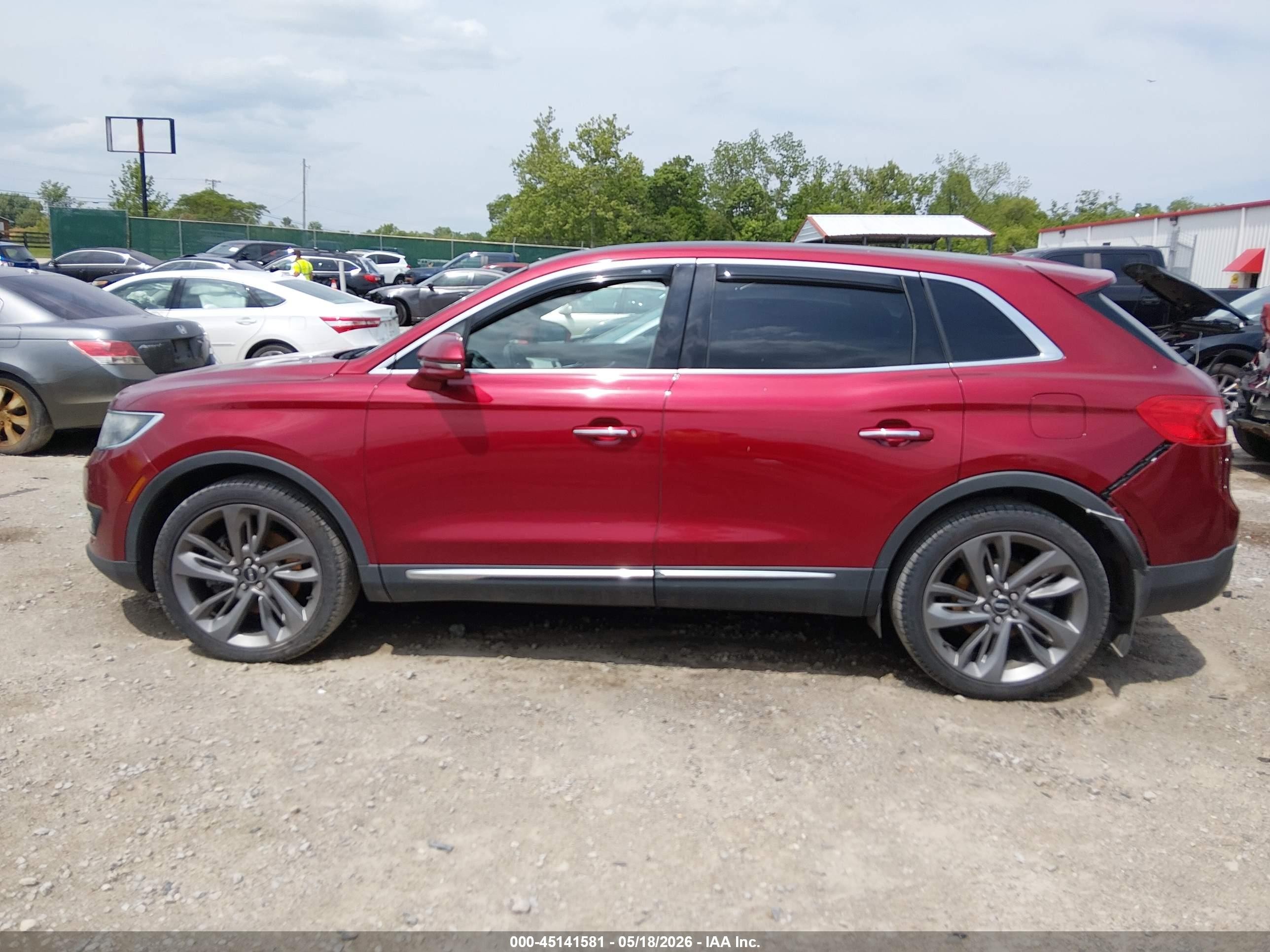 2018 Lincoln Mkx Reserve Red vin: 2LMPJ8LR5JBL11475
