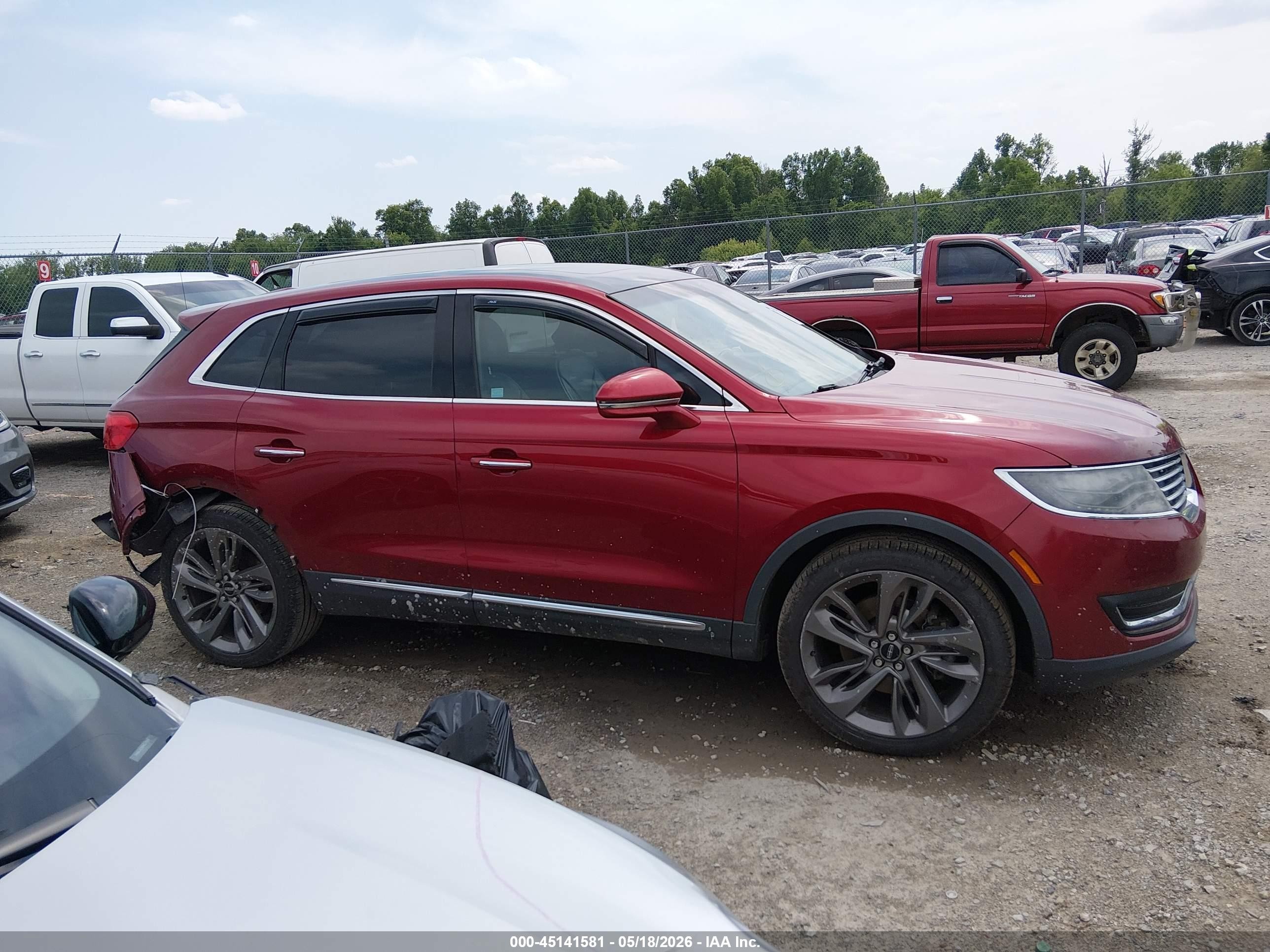 2018 Lincoln Mkx Reserve Red vin: 2LMPJ8LR5JBL11475
