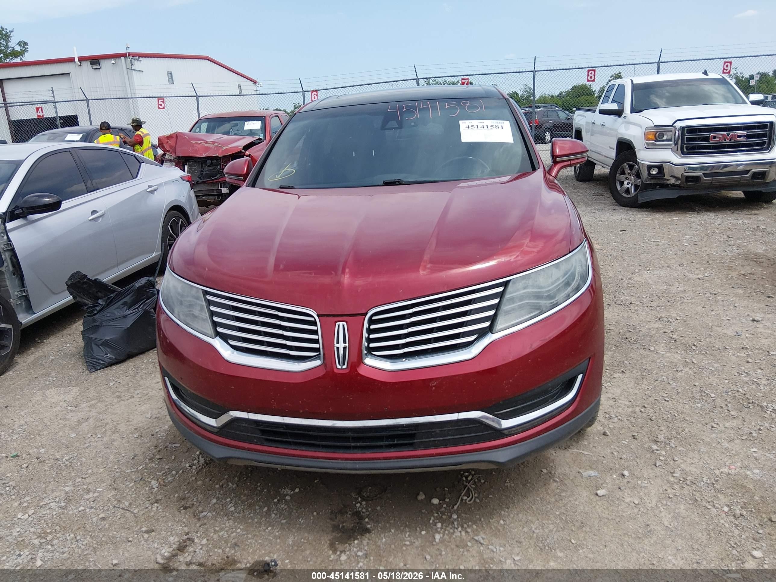 2018 Lincoln Mkx Reserve Red vin: 2LMPJ8LR5JBL11475