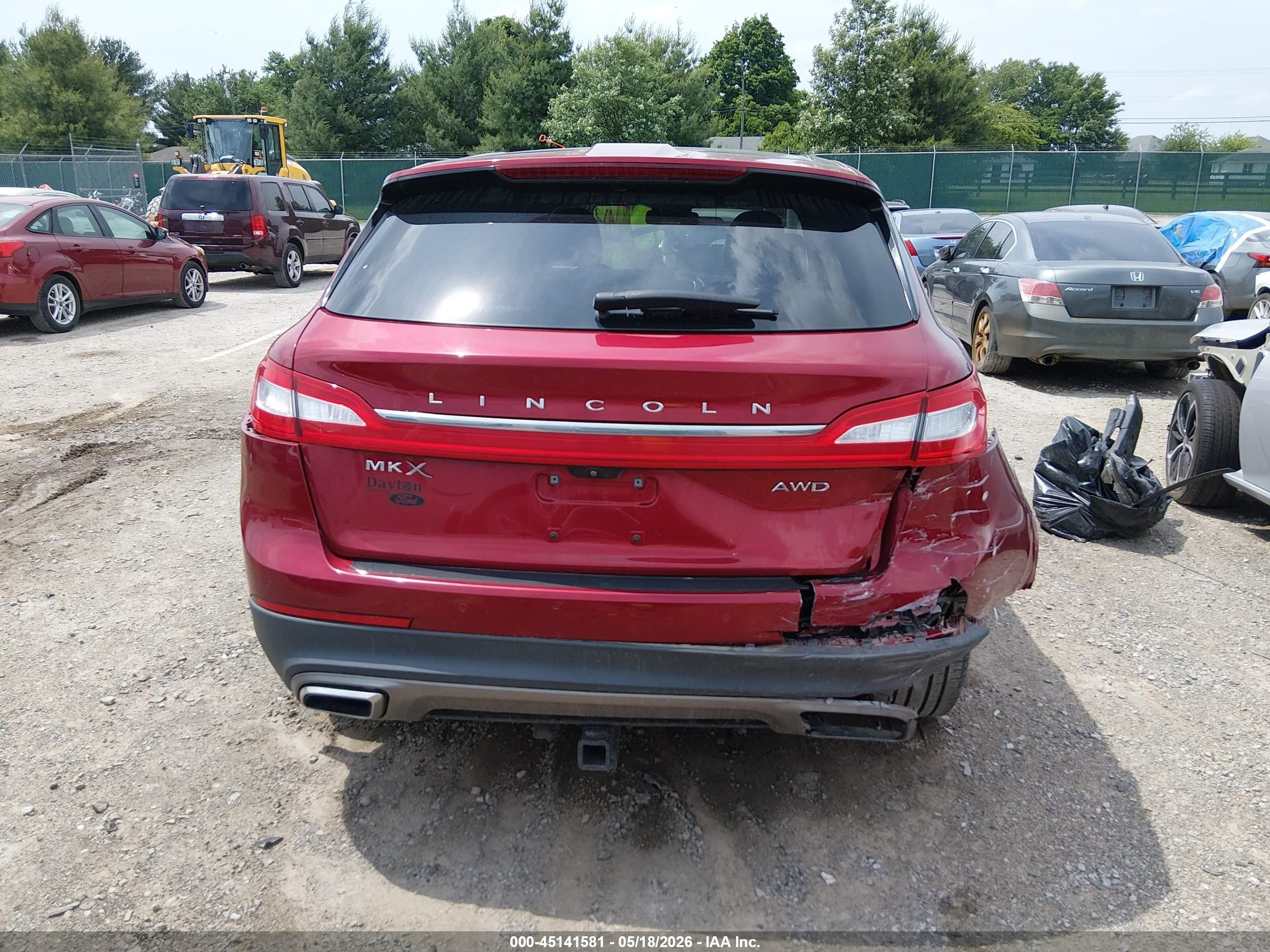 2018 Lincoln Mkx Reserve Red vin: 2LMPJ8LR5JBL11475