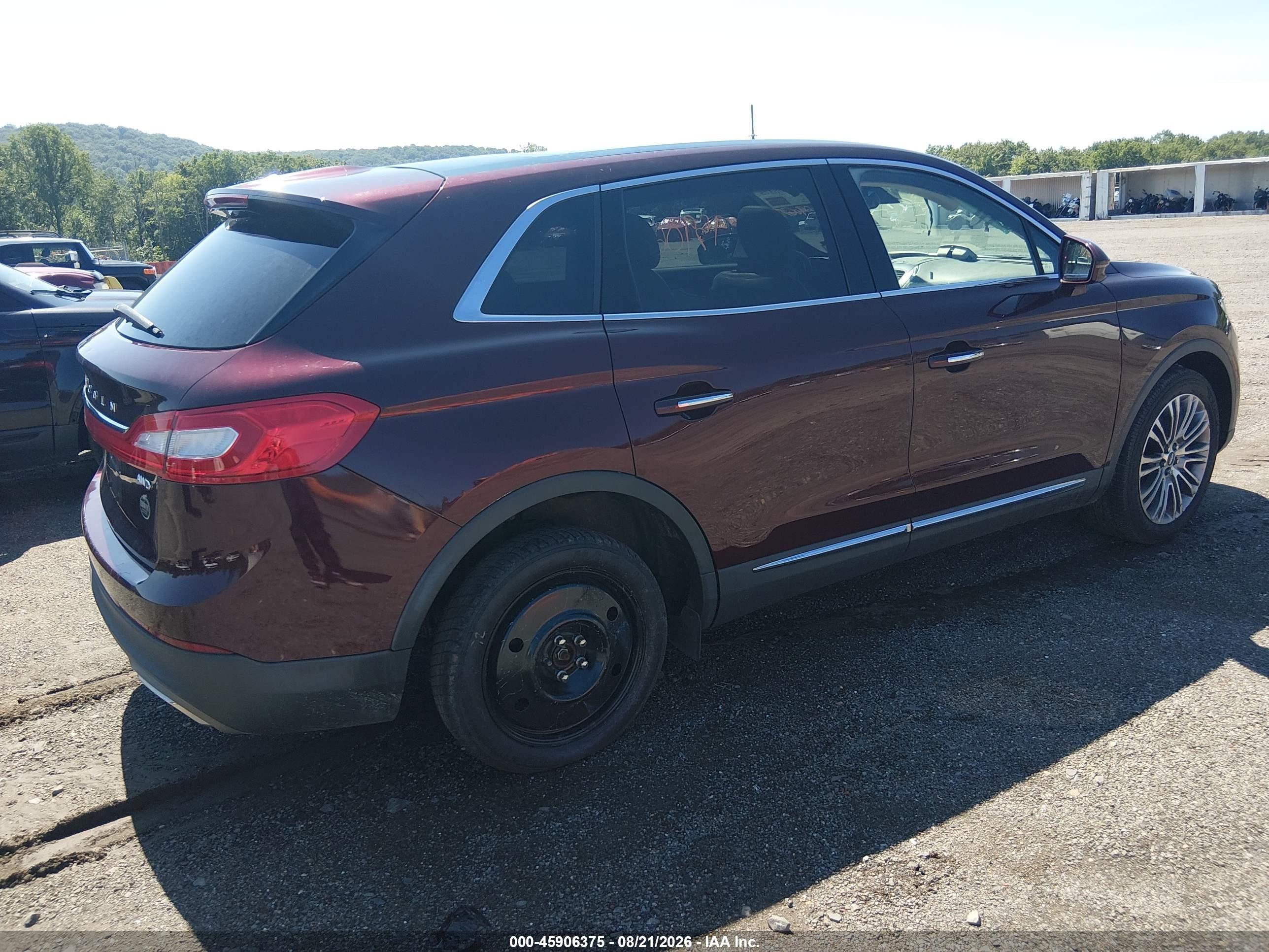 2017 Lincoln Mkx Reserve Red vin: 2LMPJ8LRXHBL30582