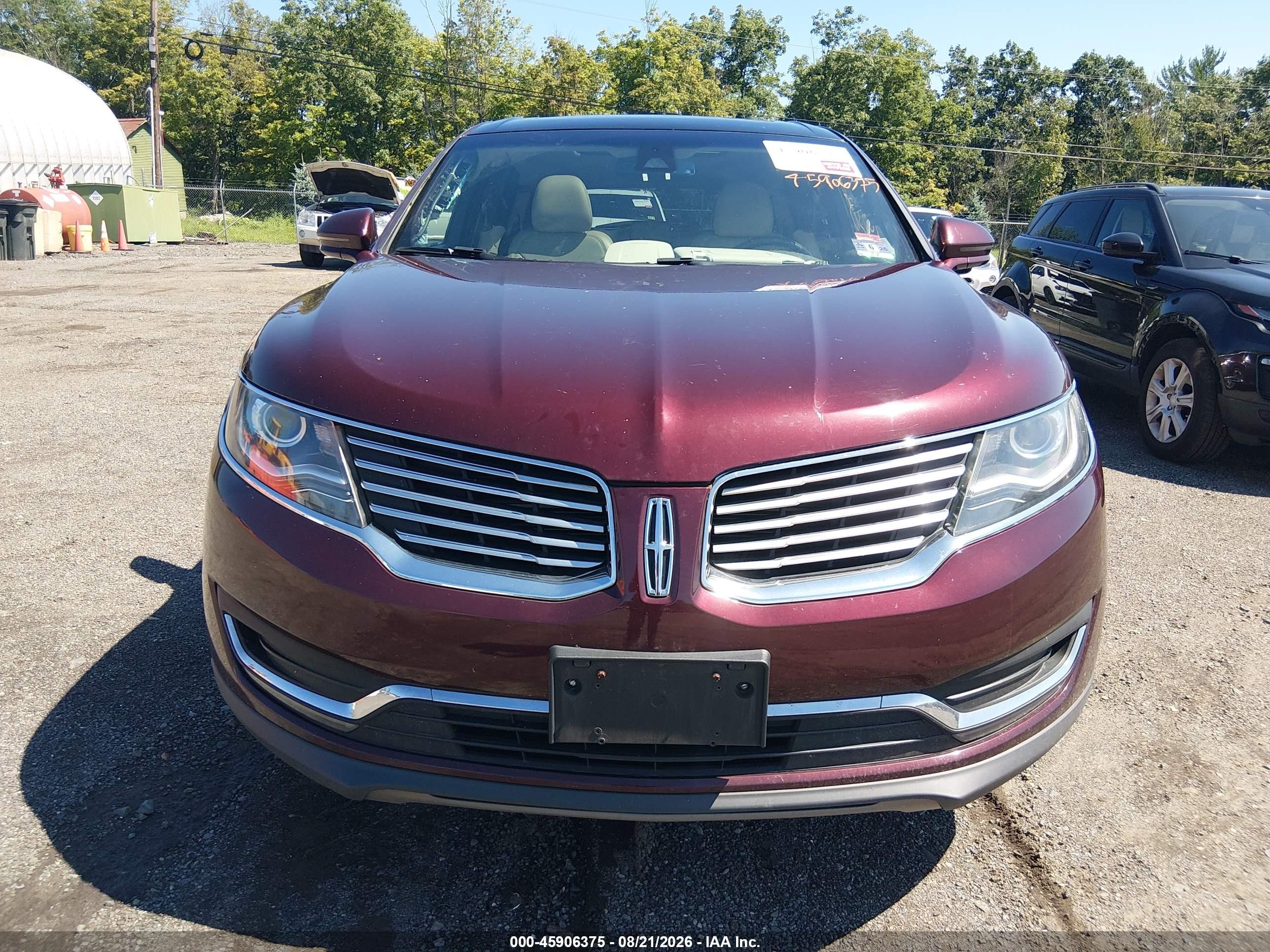 2017 Lincoln Mkx Reserve Red vin: 2LMPJ8LRXHBL30582