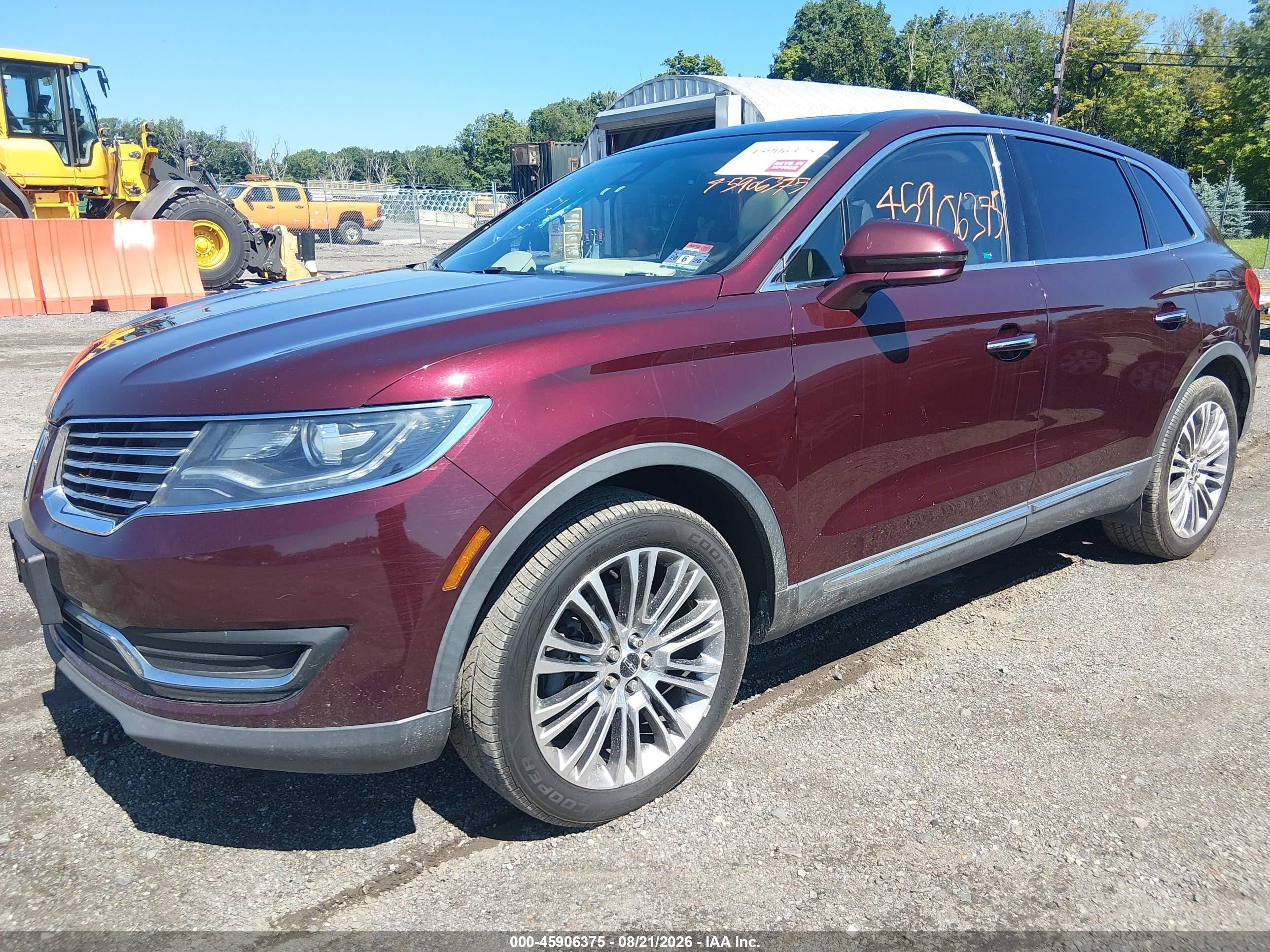 2017 Lincoln Mkx Reserve Red vin: 2LMPJ8LRXHBL30582