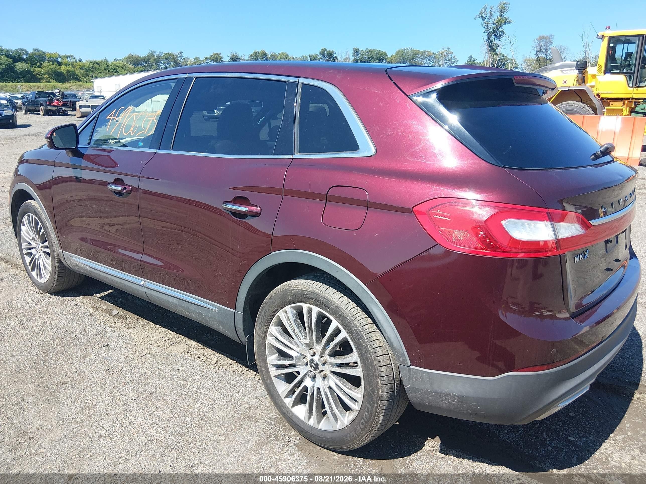2017 Lincoln Mkx Reserve Red vin: 2LMPJ8LRXHBL30582