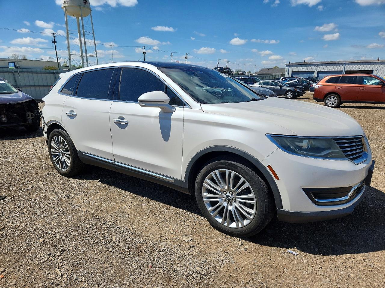 2016 Lincoln Mkx Reserve White vin: 2LMTJ8LR6GBL26896