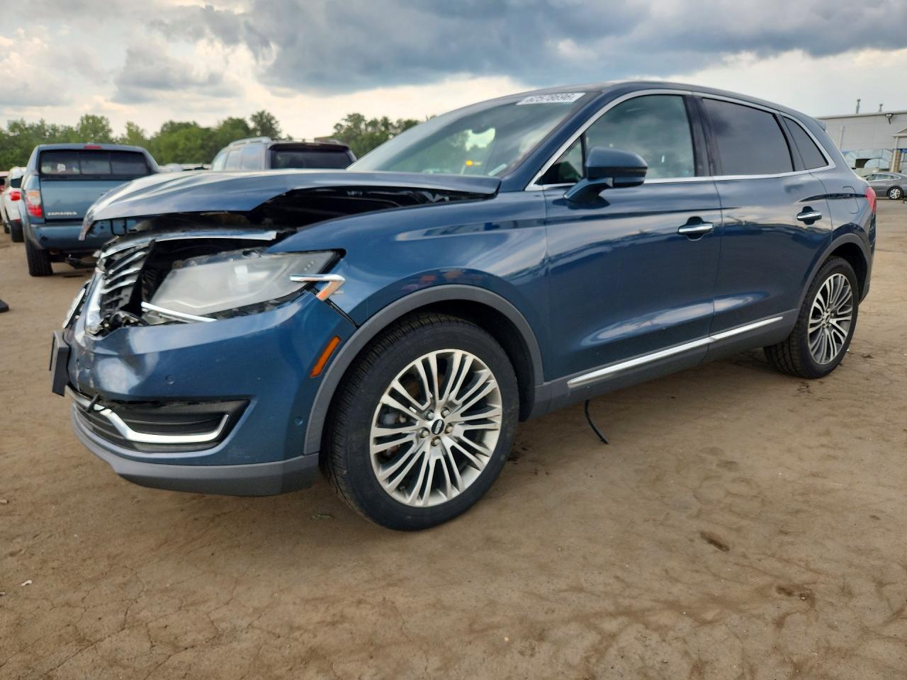 2016 Lincoln Mkx Reserve Синий vin: 2LMTJ8LR9GBL32076