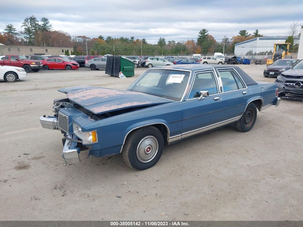 1987 Mercury Grand Marquis Ls Blue vin: 2MEBM75F1HX732913